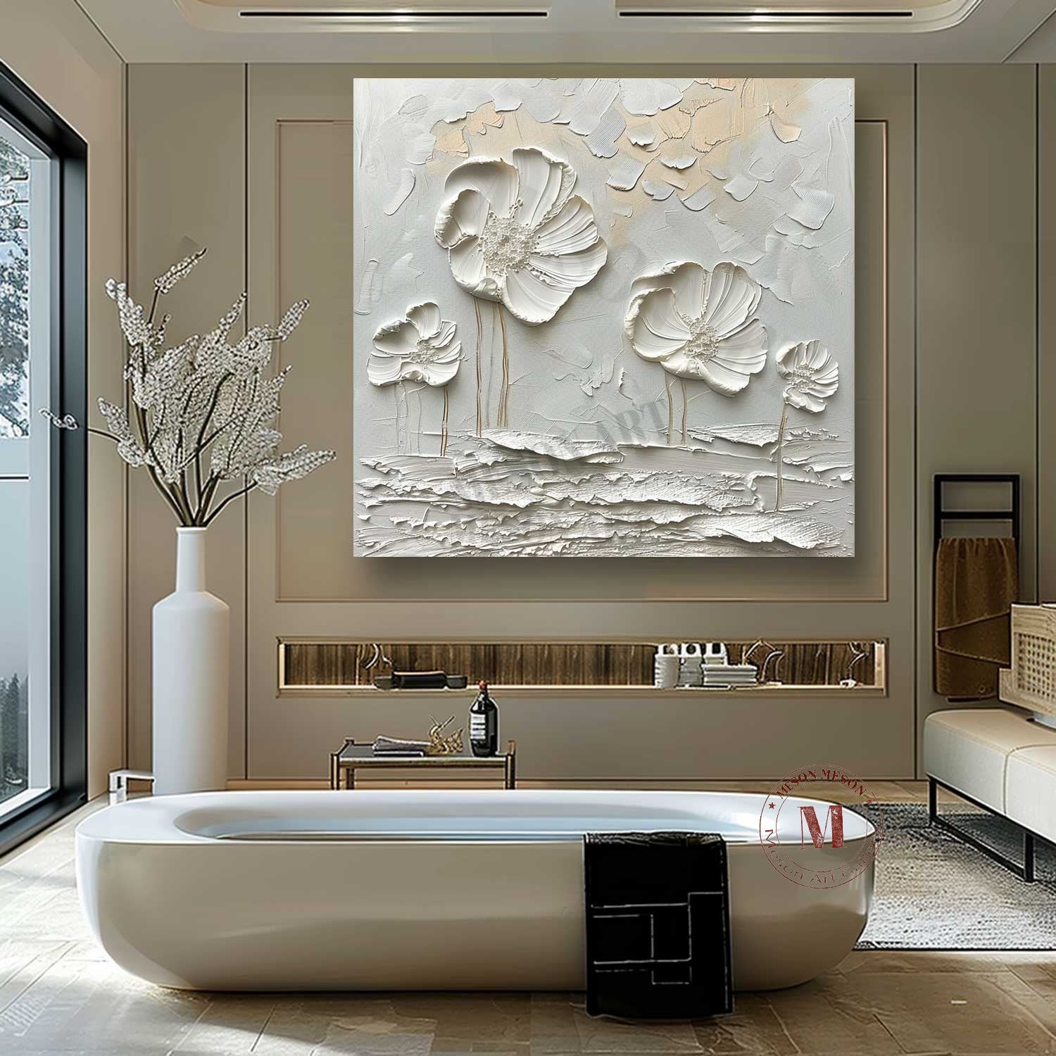 Plaster Art Texture Painting SG333 - Neutralighting