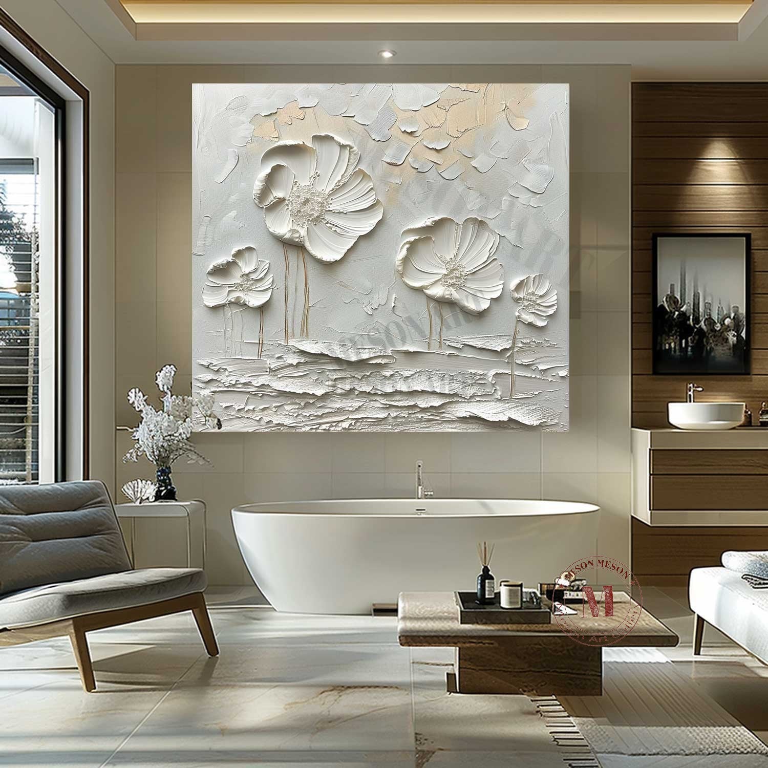 Plaster Art Texture Painting SG333 - Neutralighting