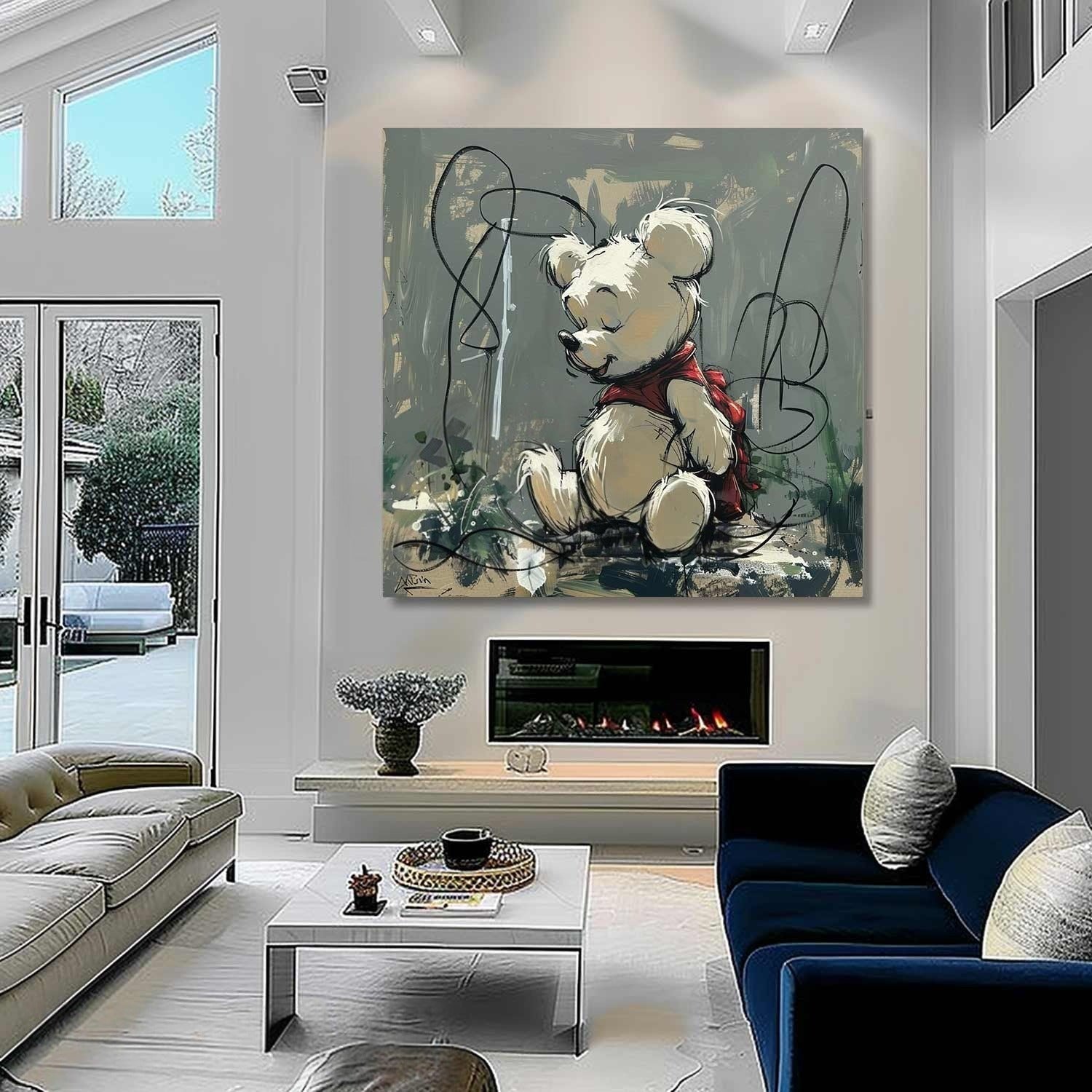 Wall Art Whimsical Sitting Bear