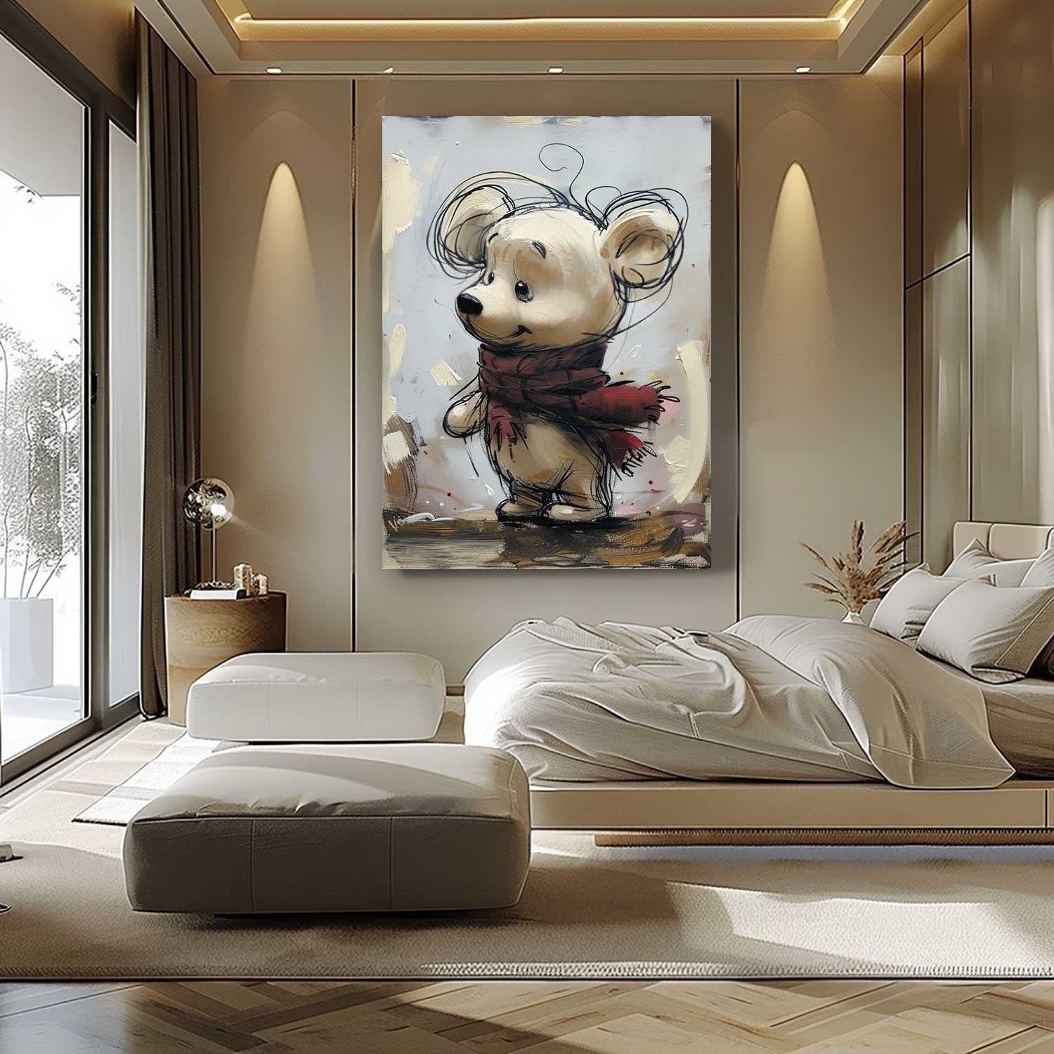 Wall Art Whimsical Winter Bear