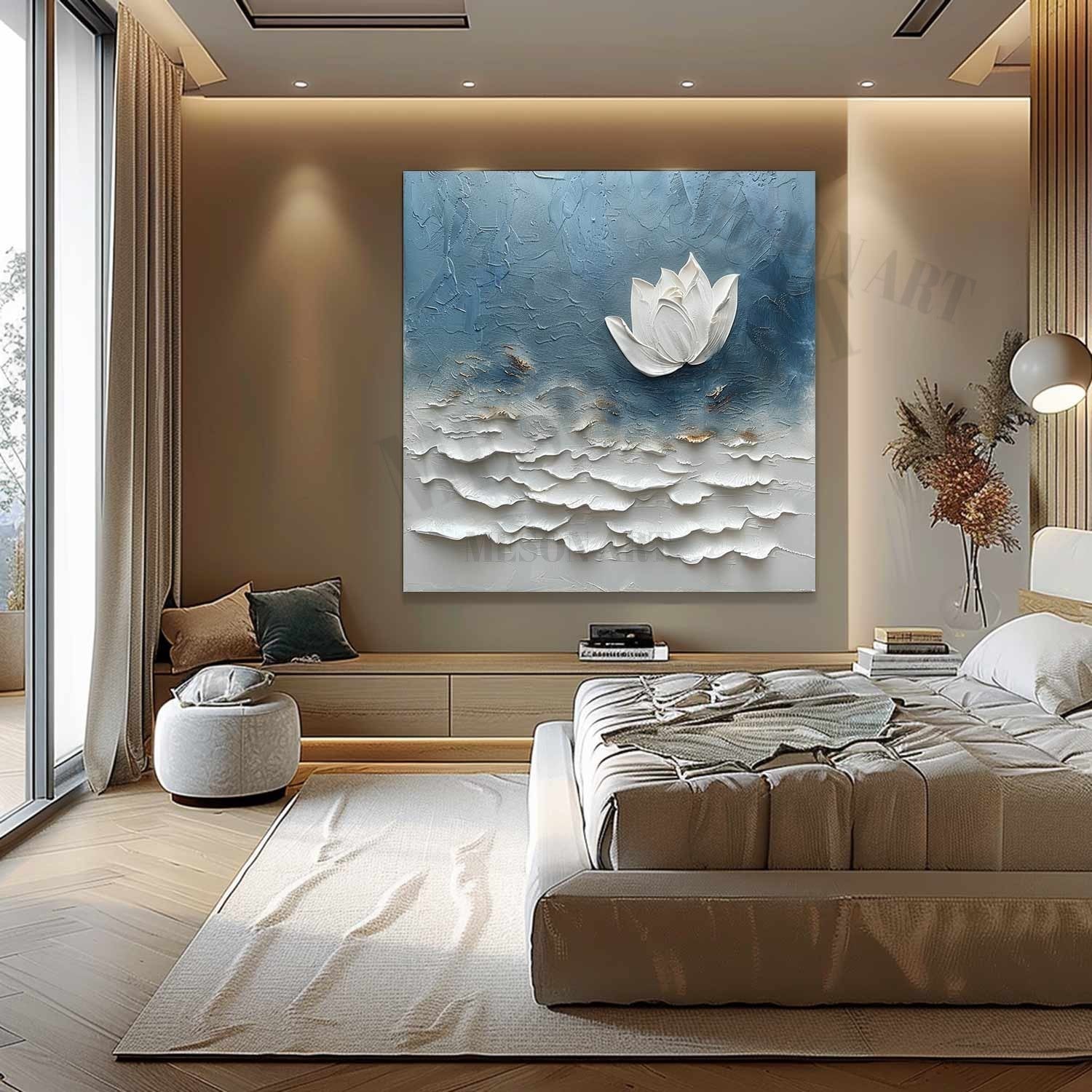 Plaster Art Texture Painting SG329 - Neutralighting