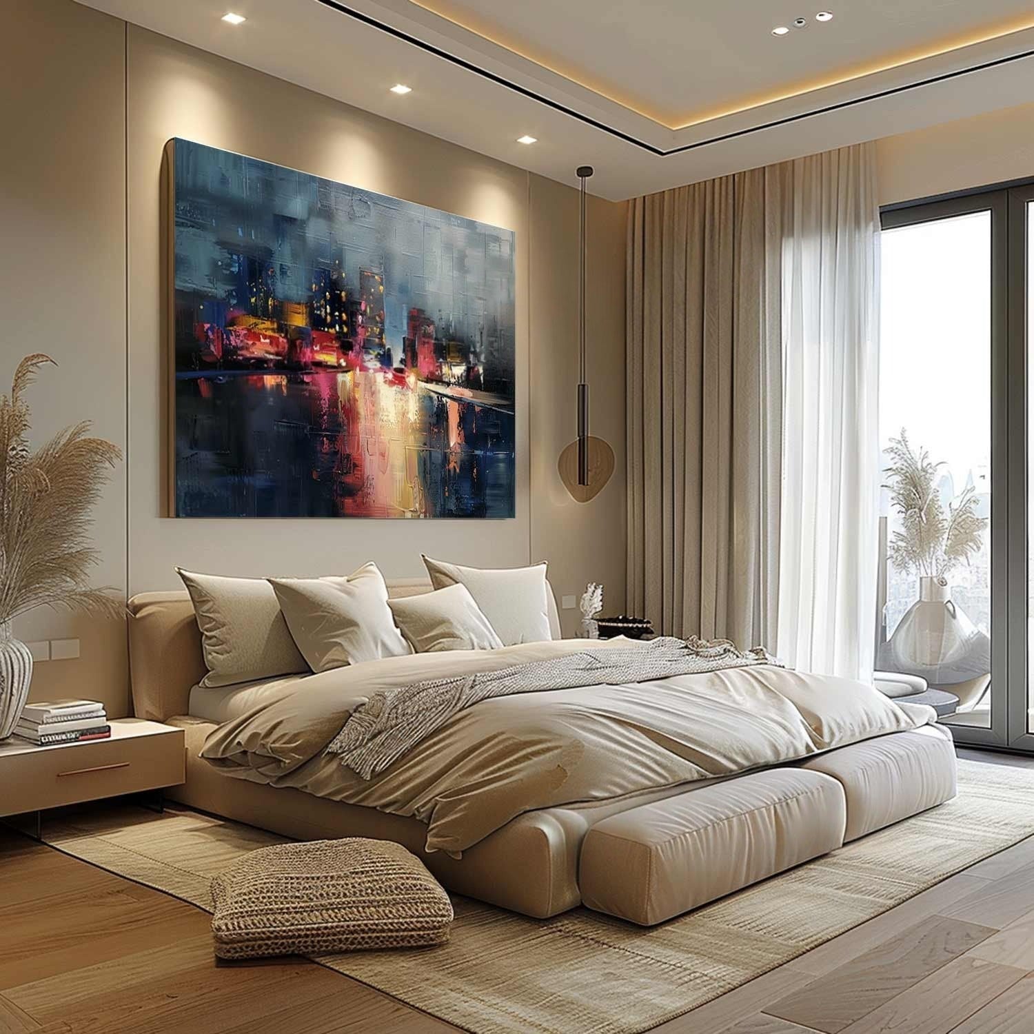 Wall Art Expressive Brushstroke
