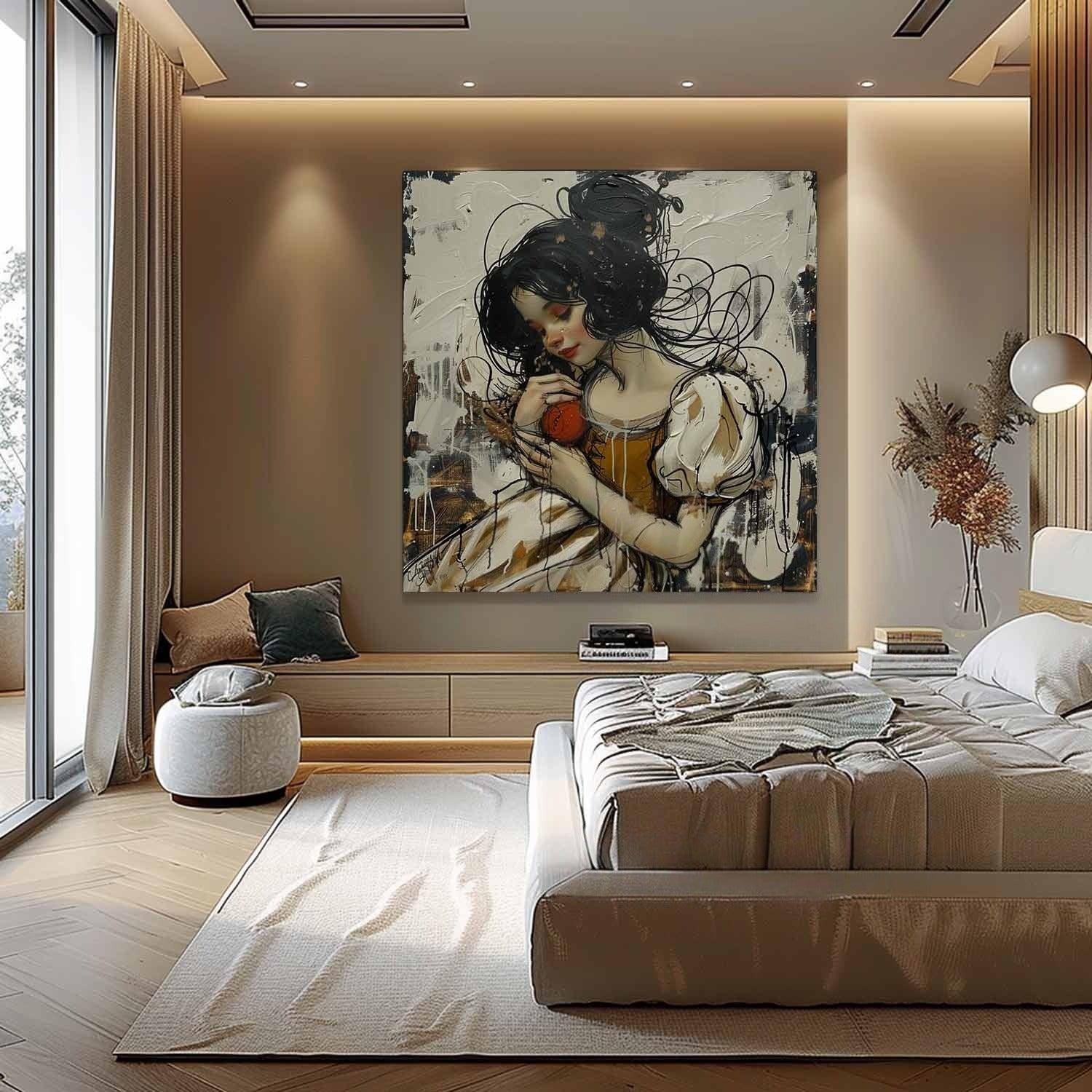 Wall Art Snow White Canvas