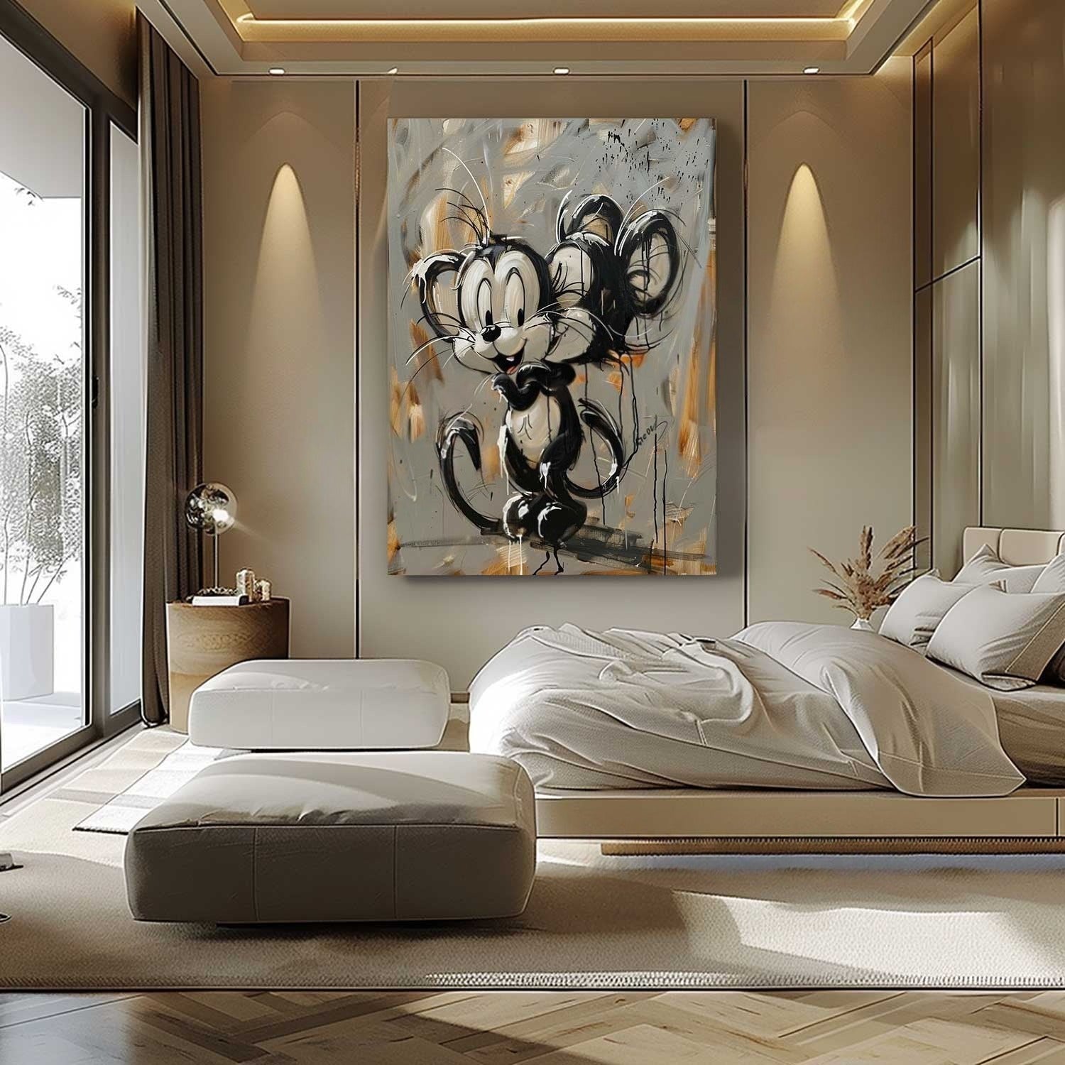 Wall Art Textured Expressive Brushstroke