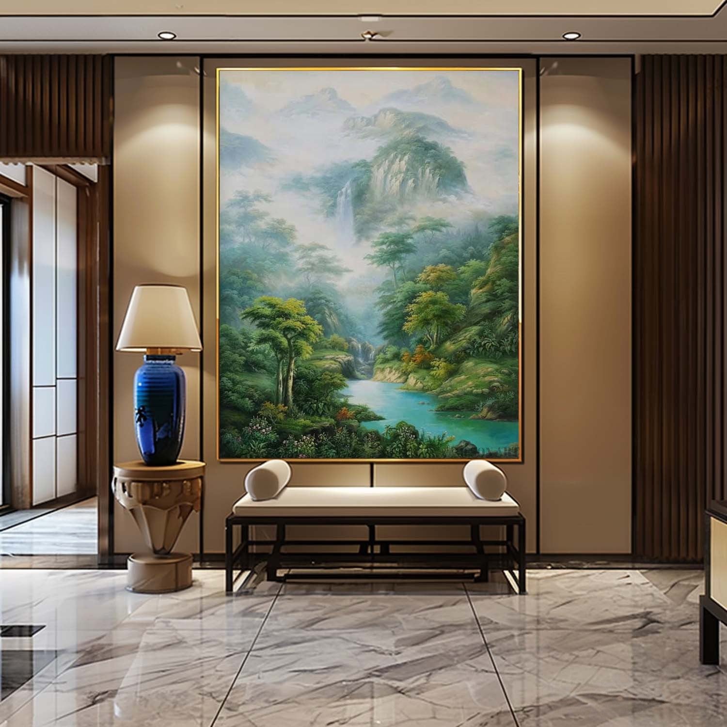 Wall Art Hyperrealism Serene Landscape Nature