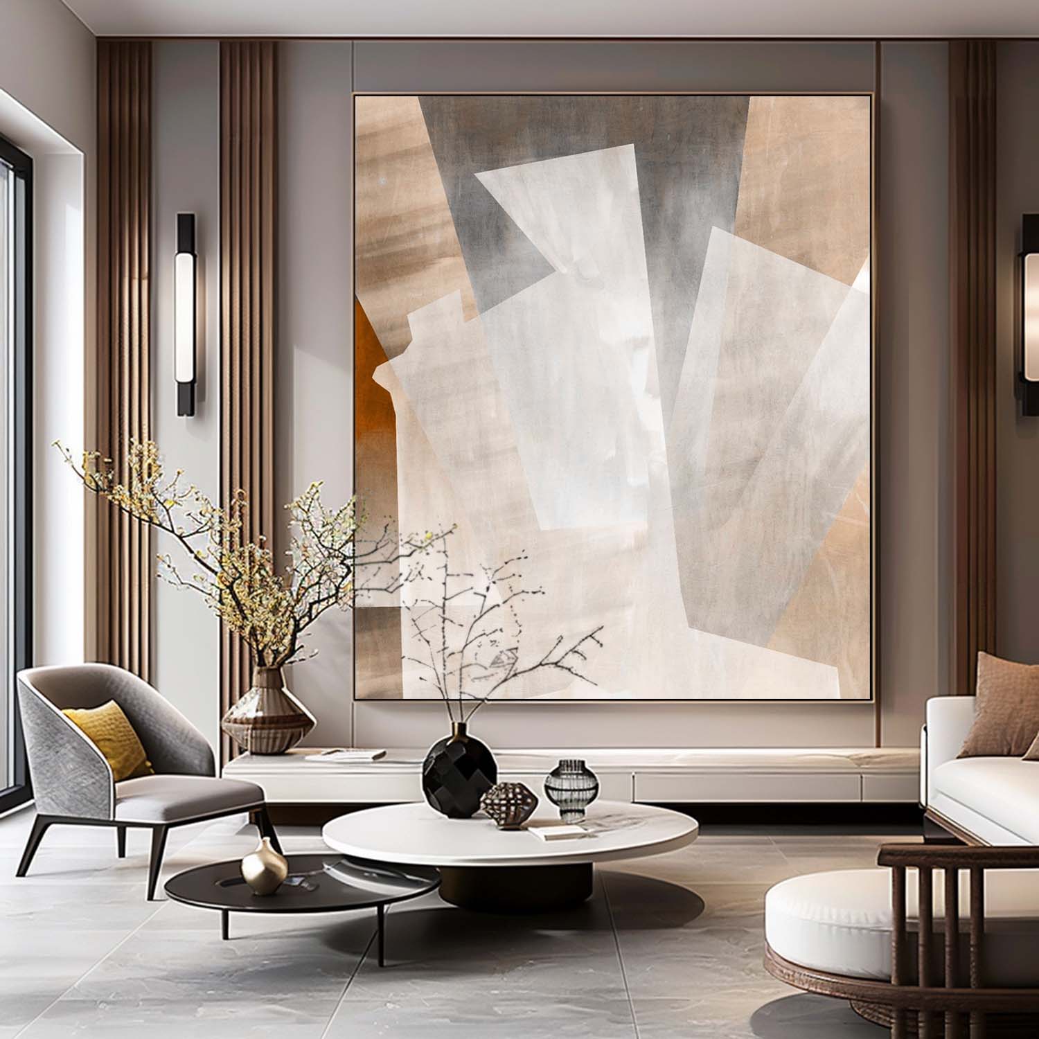 Contemporary Minimalist Art #MA086 - Neutralighting