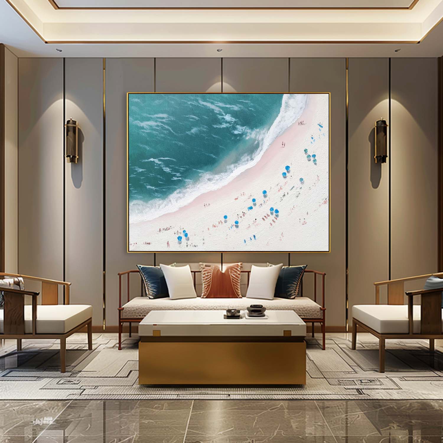 Plaster Art Texture Painting SG264 - Neutralighting