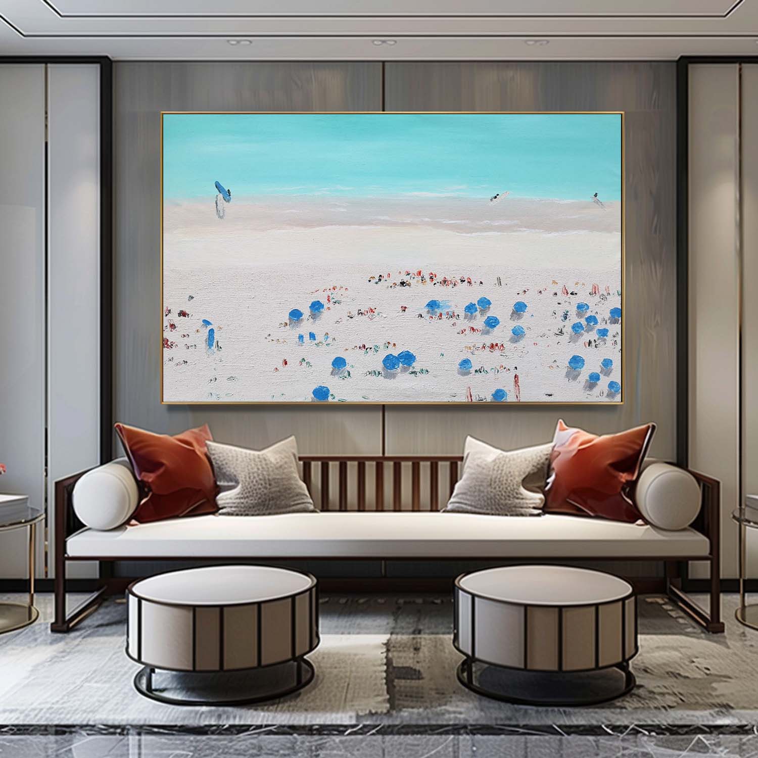 Plaster Art Texture Painting SG267 - Neutralighting