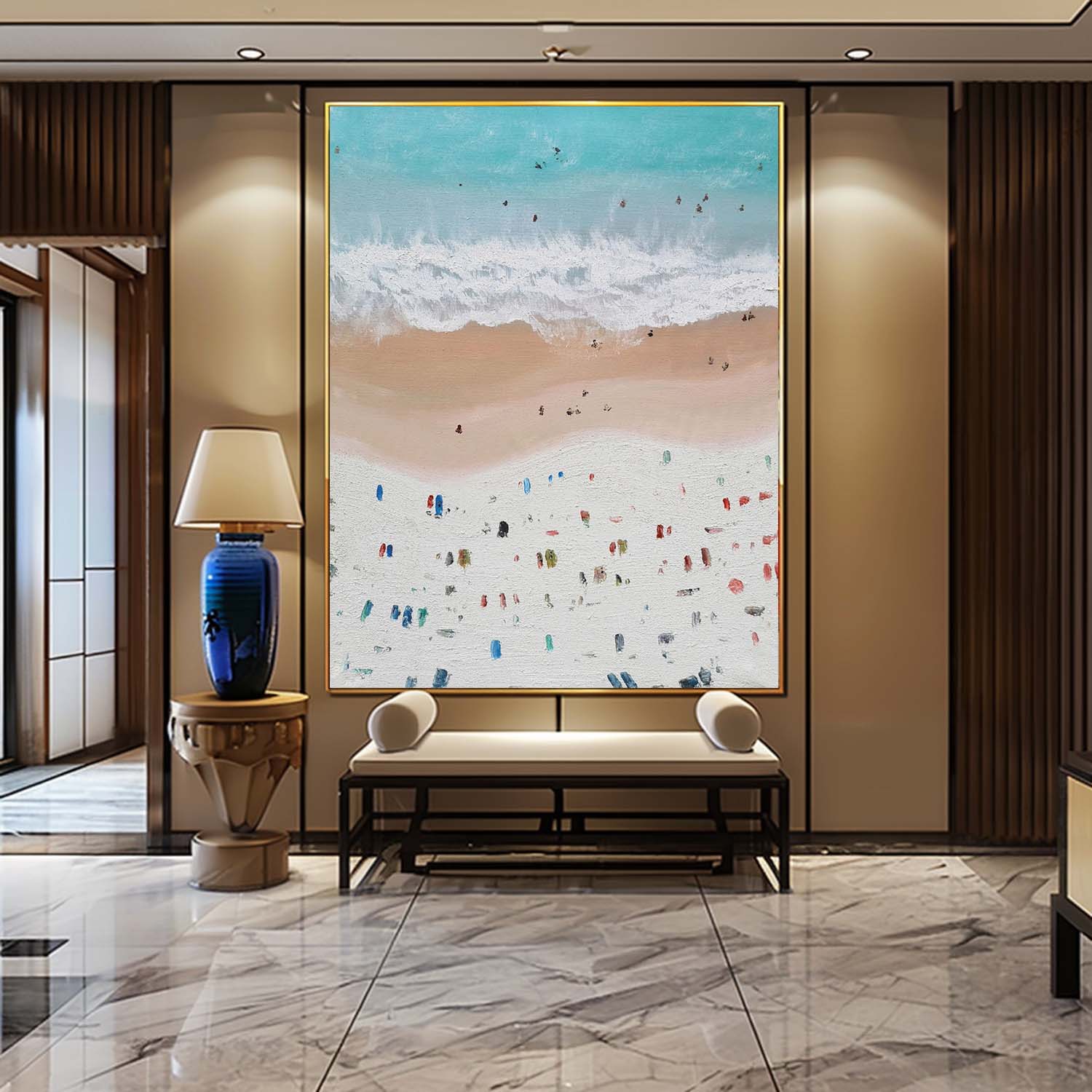 Plaster Art Texture Painting SG265 - Neutralighting