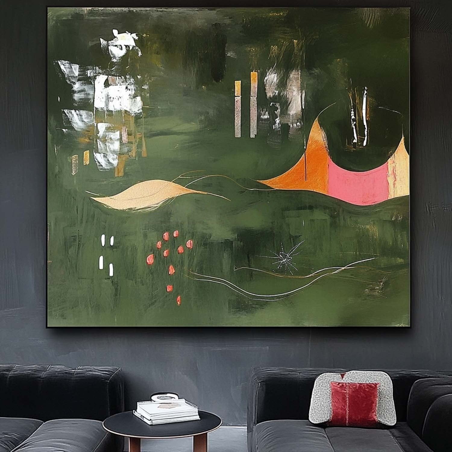 Wall Art Rectangle Abstract Landscape Inspired
