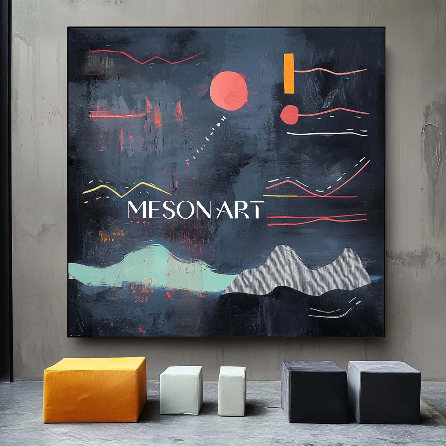 Contemporary Minimalist Art MA130 - Neutralighting