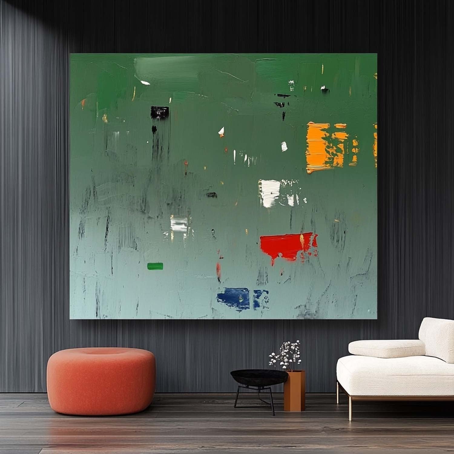 Wall Art Square Abstract Modern Minimalist
