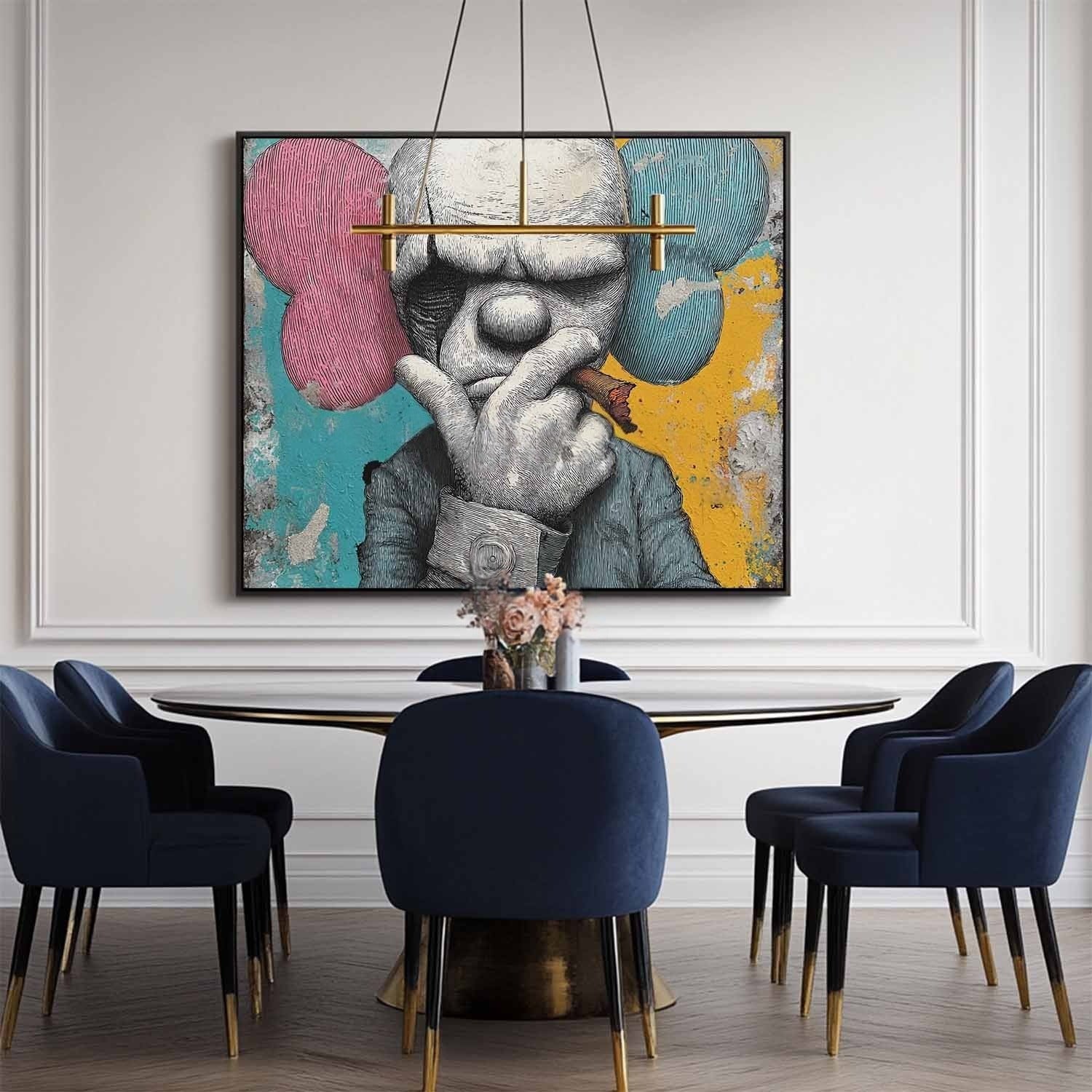 Kaws Style Gangster Pop Art Painting