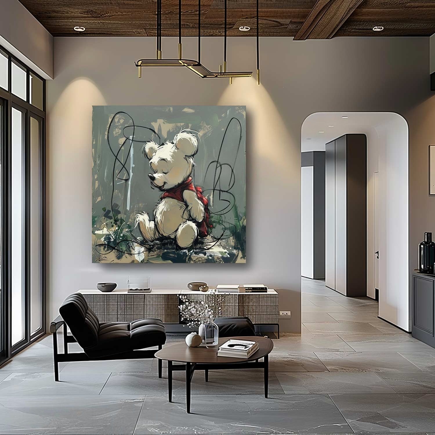 Wall Art Whimsical Sitting Bear