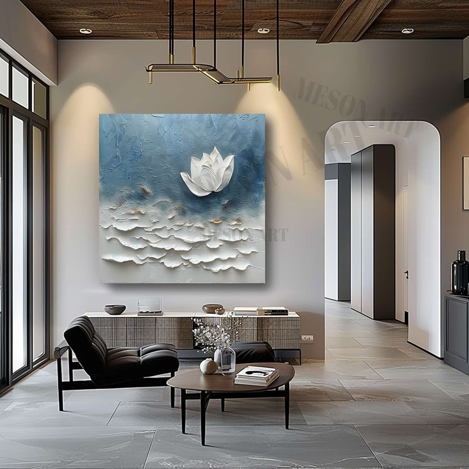 Plaster Art Texture Painting SG329 - Neutralighting