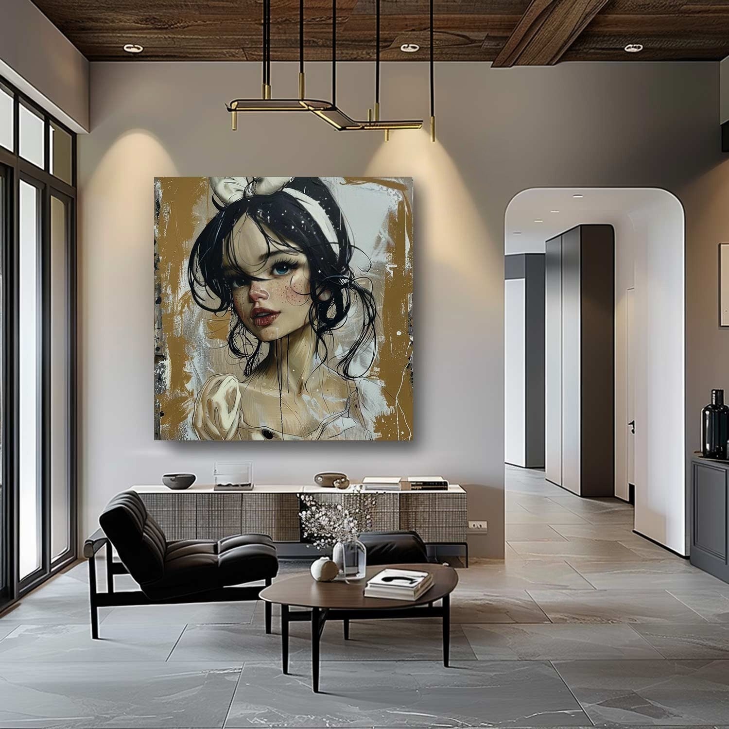 Wall Art Textured Expressive Brushstroke