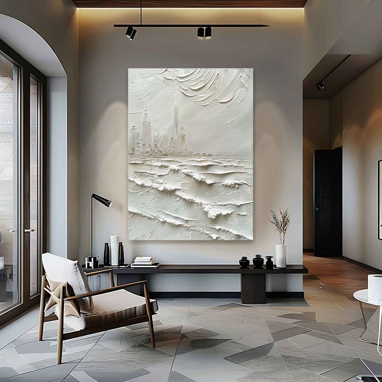Wall Art Impasto Coastal Metropolis