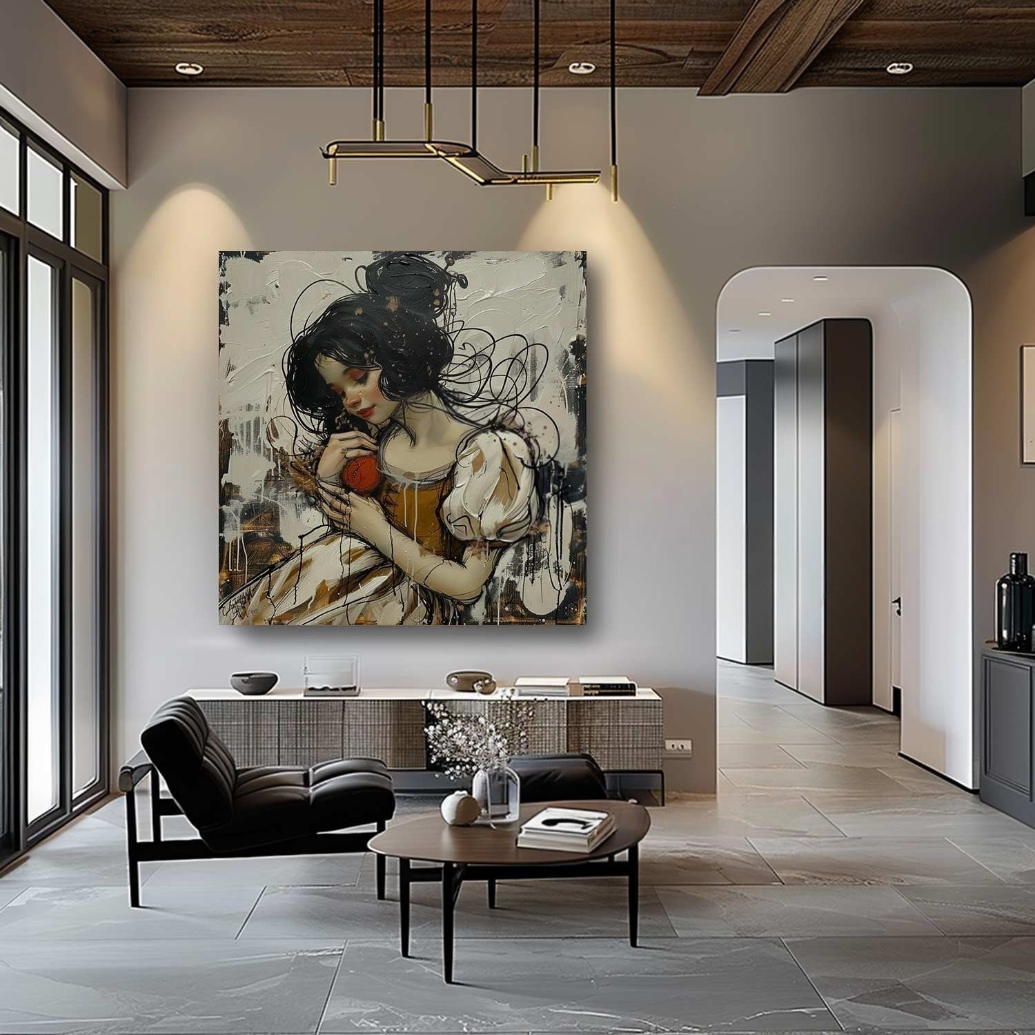 Wall Art Snow White Canvas