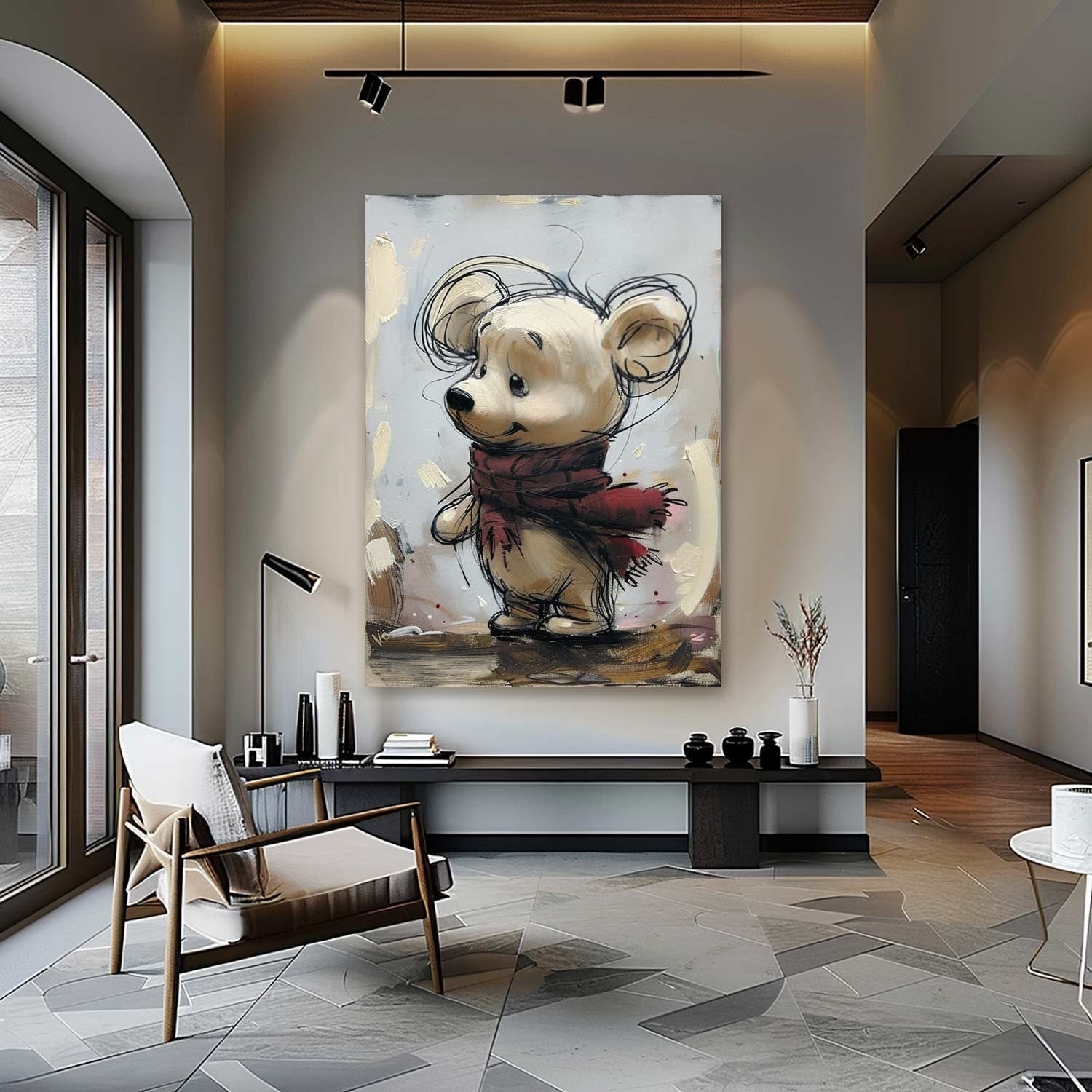 Wall Art Whimsical Winter Bear