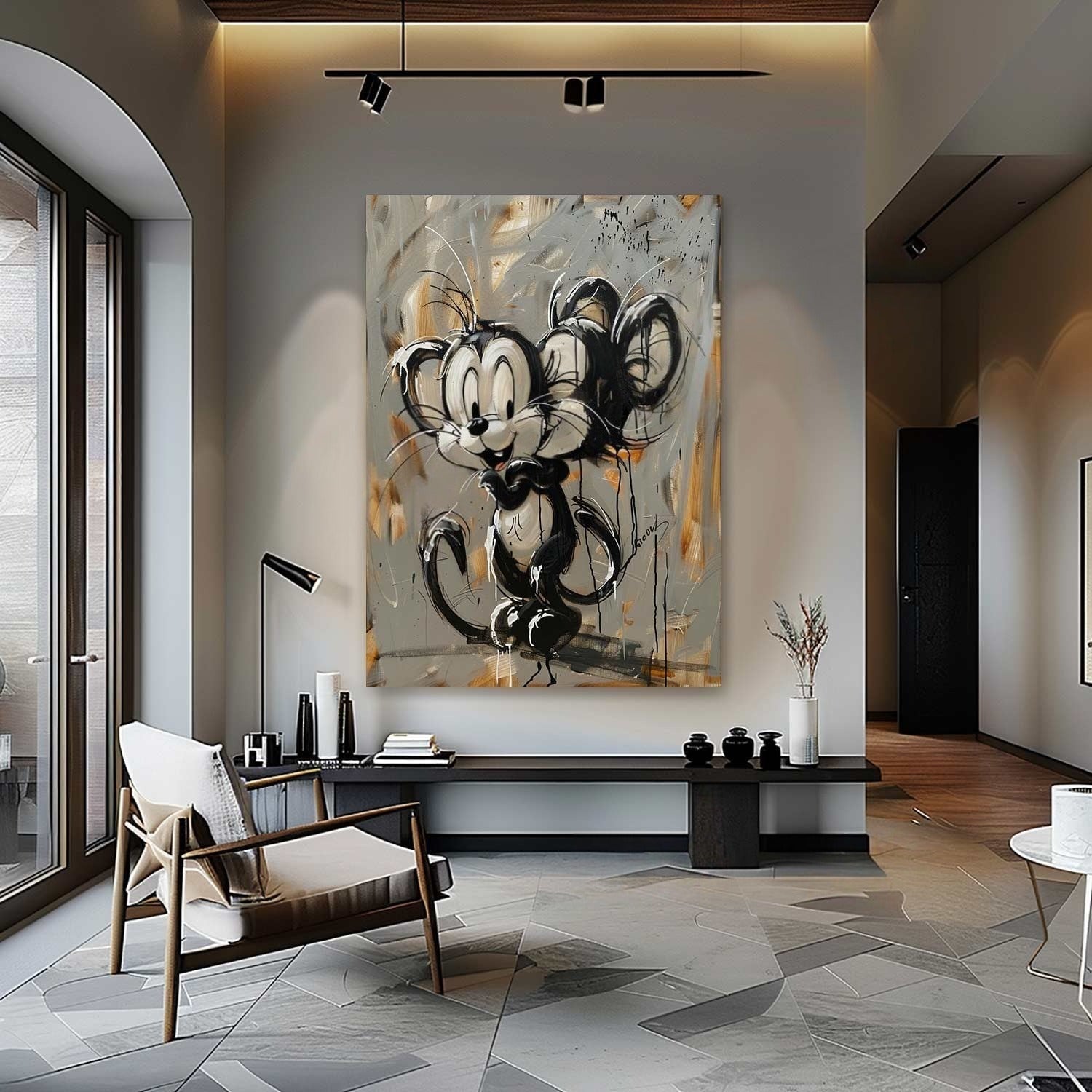 Wall Art Textured Expressive Brushstroke