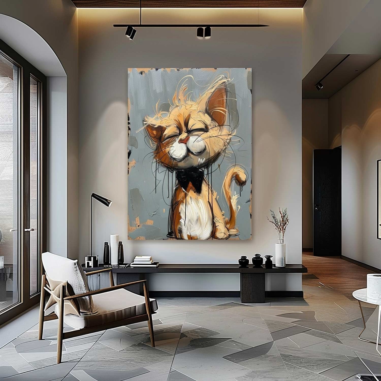 Wall Art Textured Expressive Brushstroke