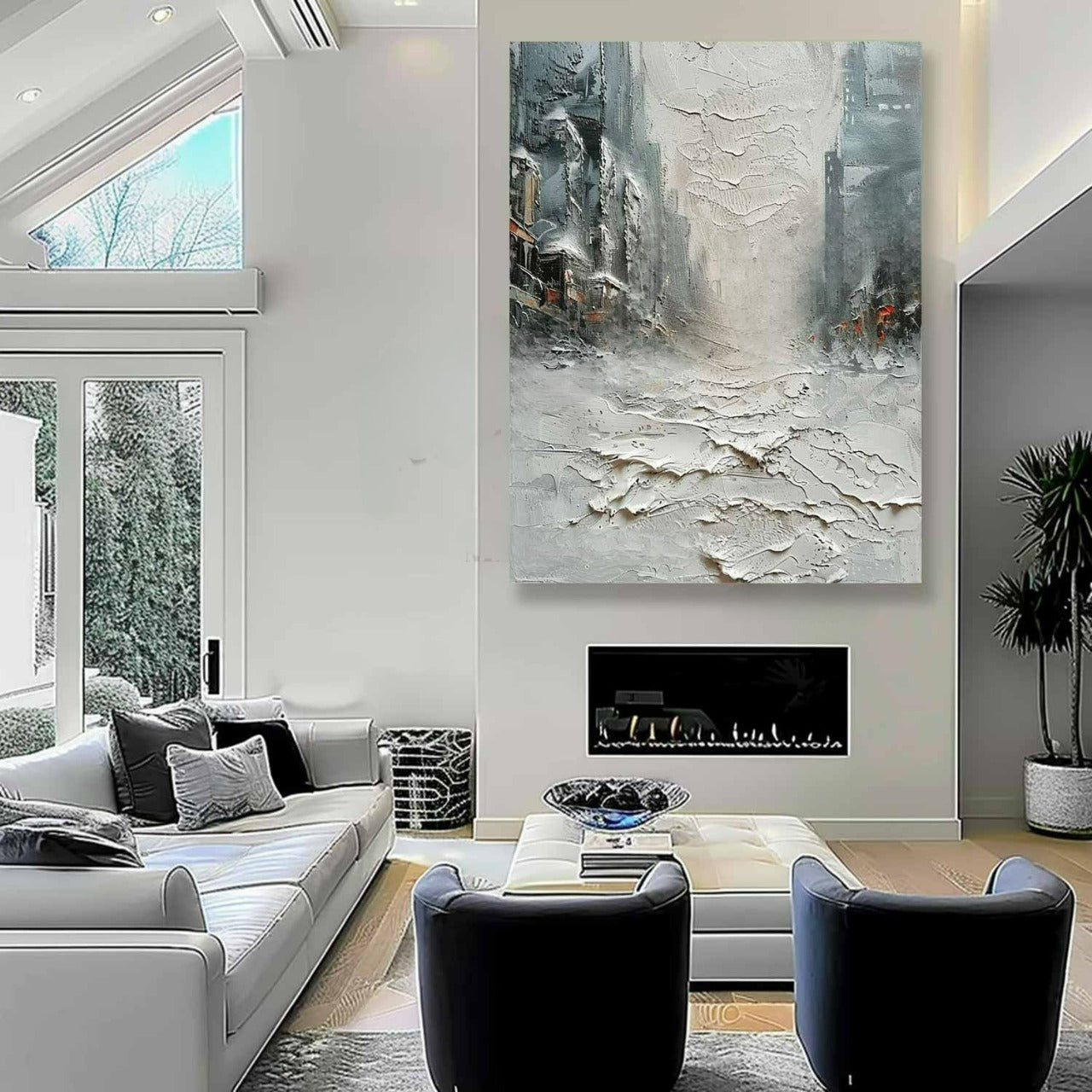 Wall Art Impasto Urban Street Painting