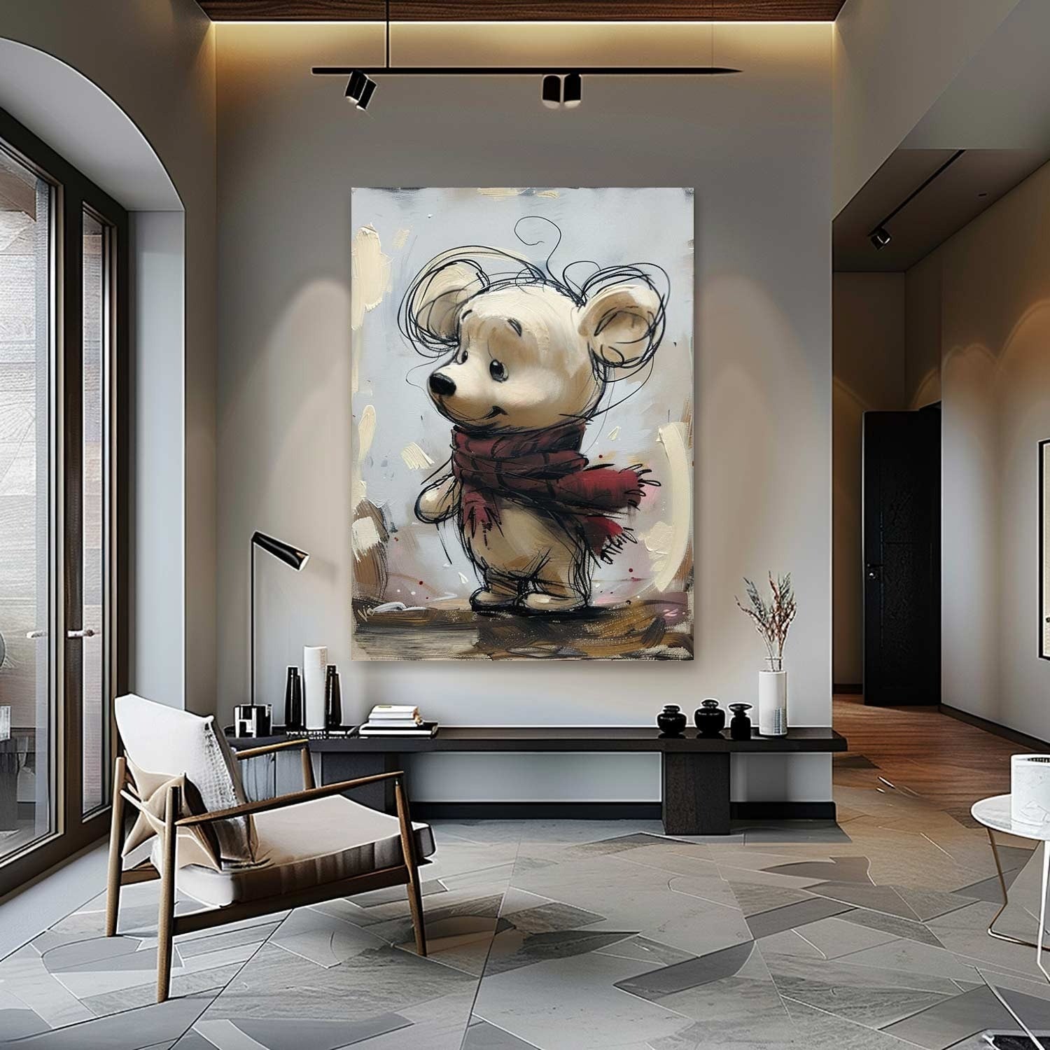 Wall Art Whimsical Winter Bear