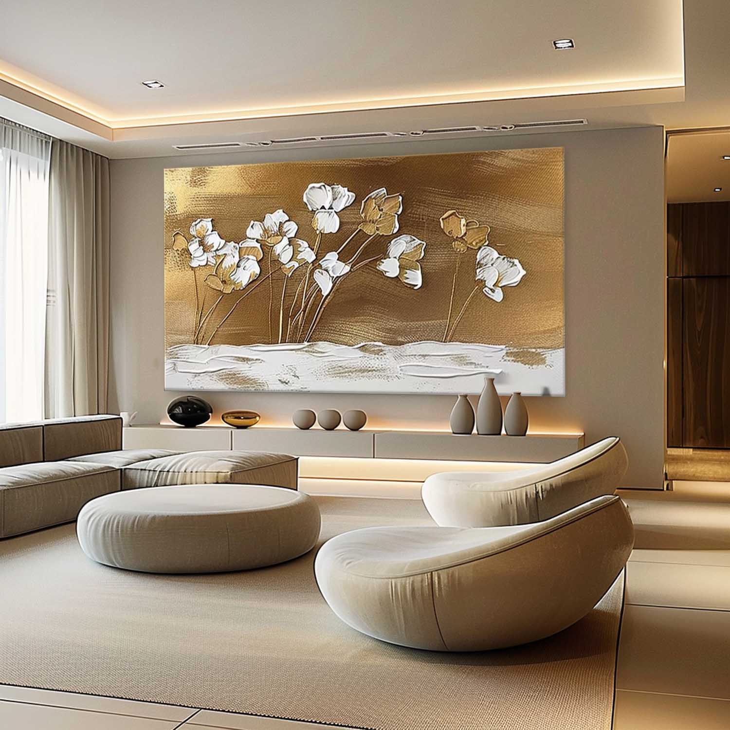 Plaster Art Texture Painting SG278 - Neutralighting