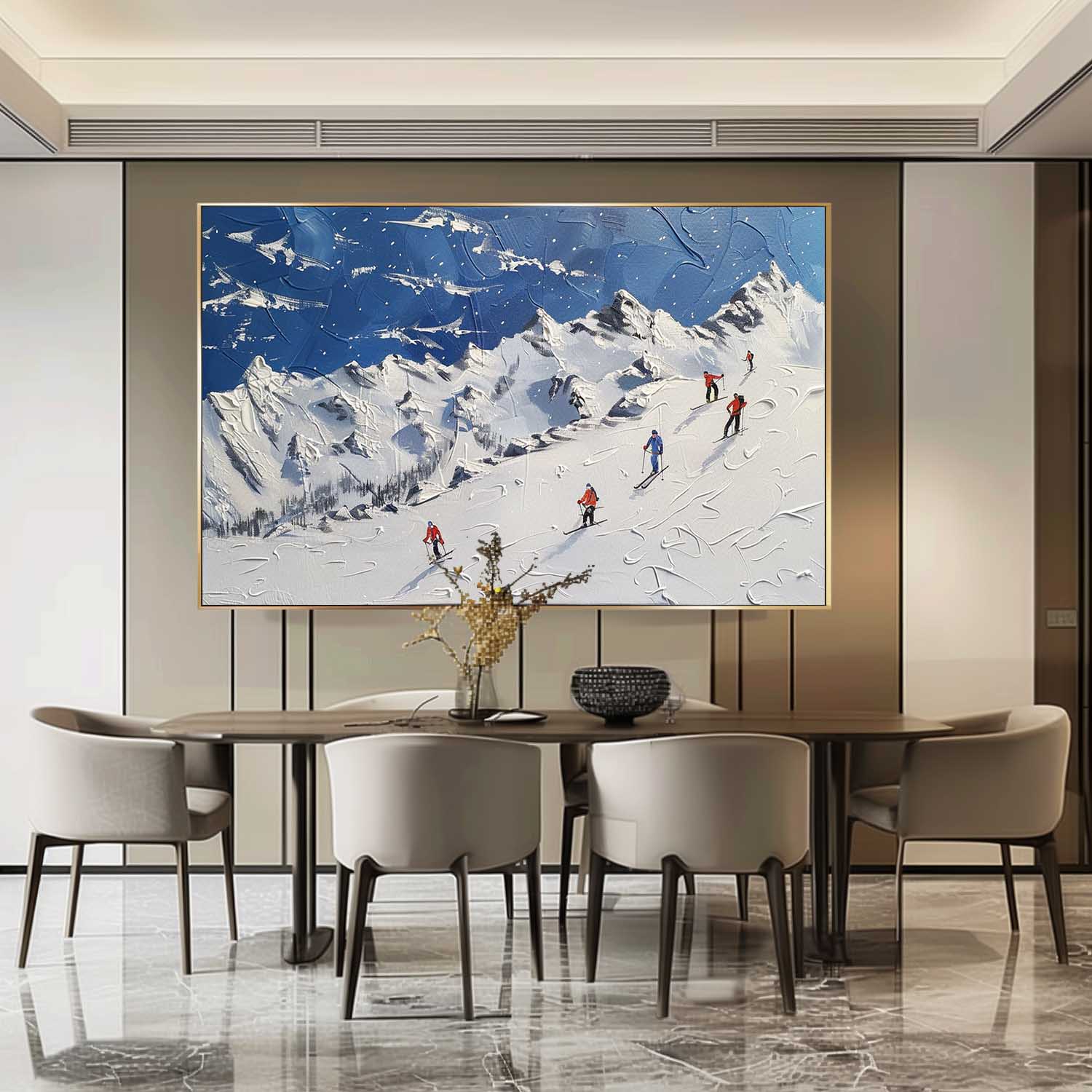 Plaster Art Texture Painting SG294 - Neutralighting