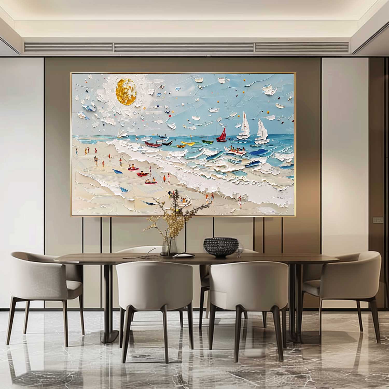 Plaster Art Texture Painting SG302 - Neutralighting