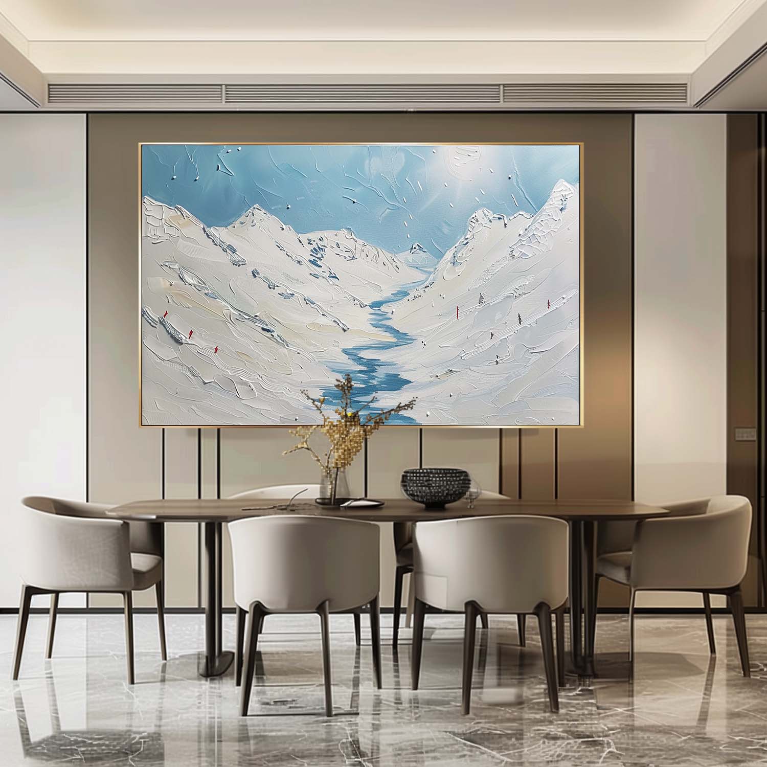 Plaster Art Texture Painting SG298 - Neutralighting