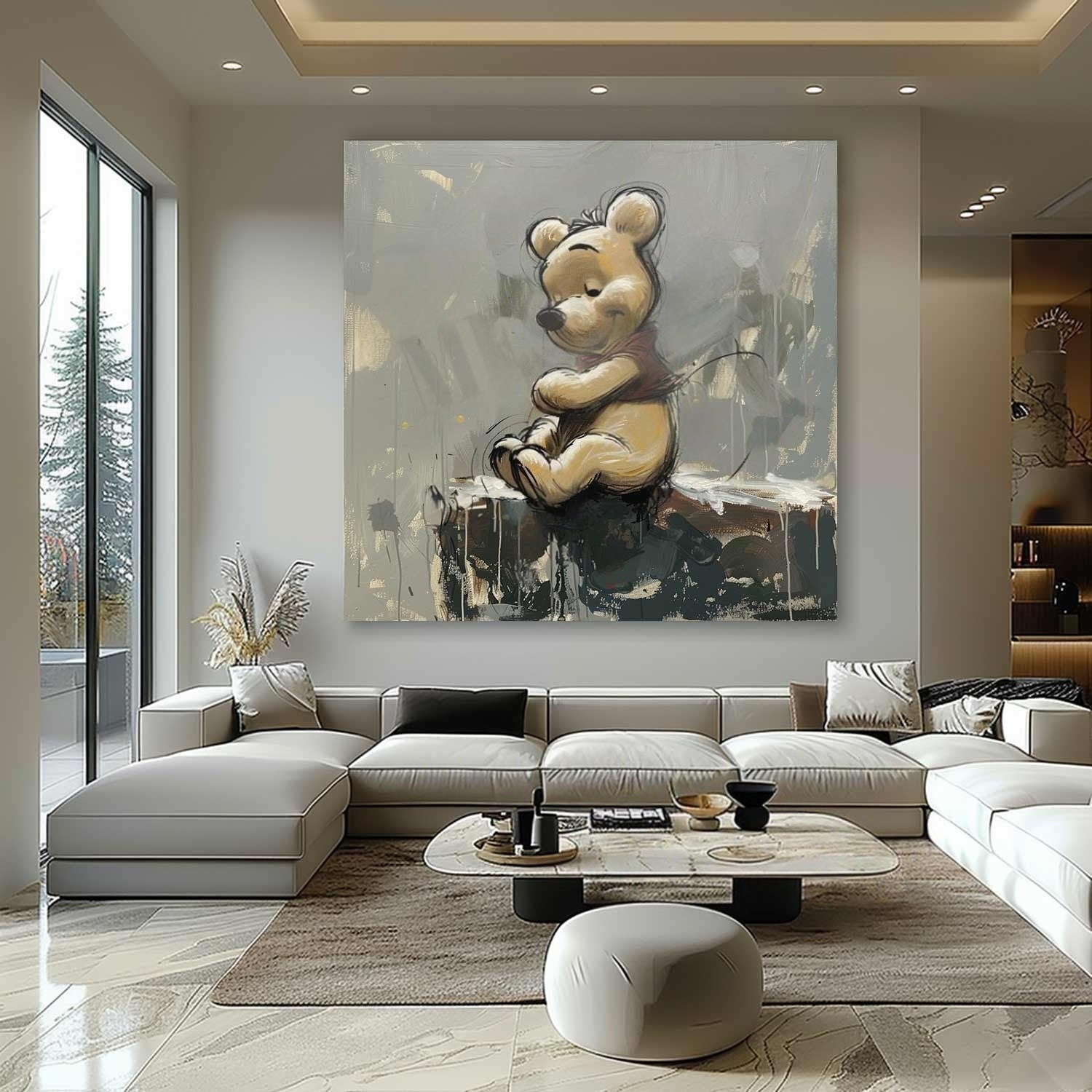Wall Art Textured Whimsical Winnie Pop