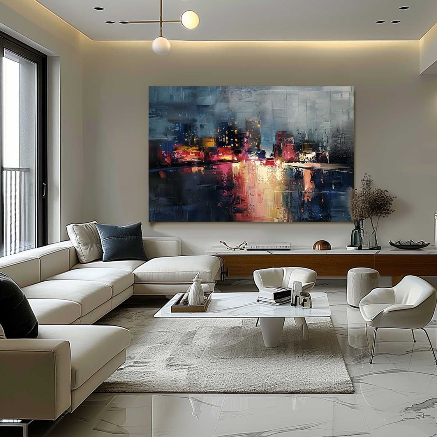 Wall Art Expressive Brushstroke