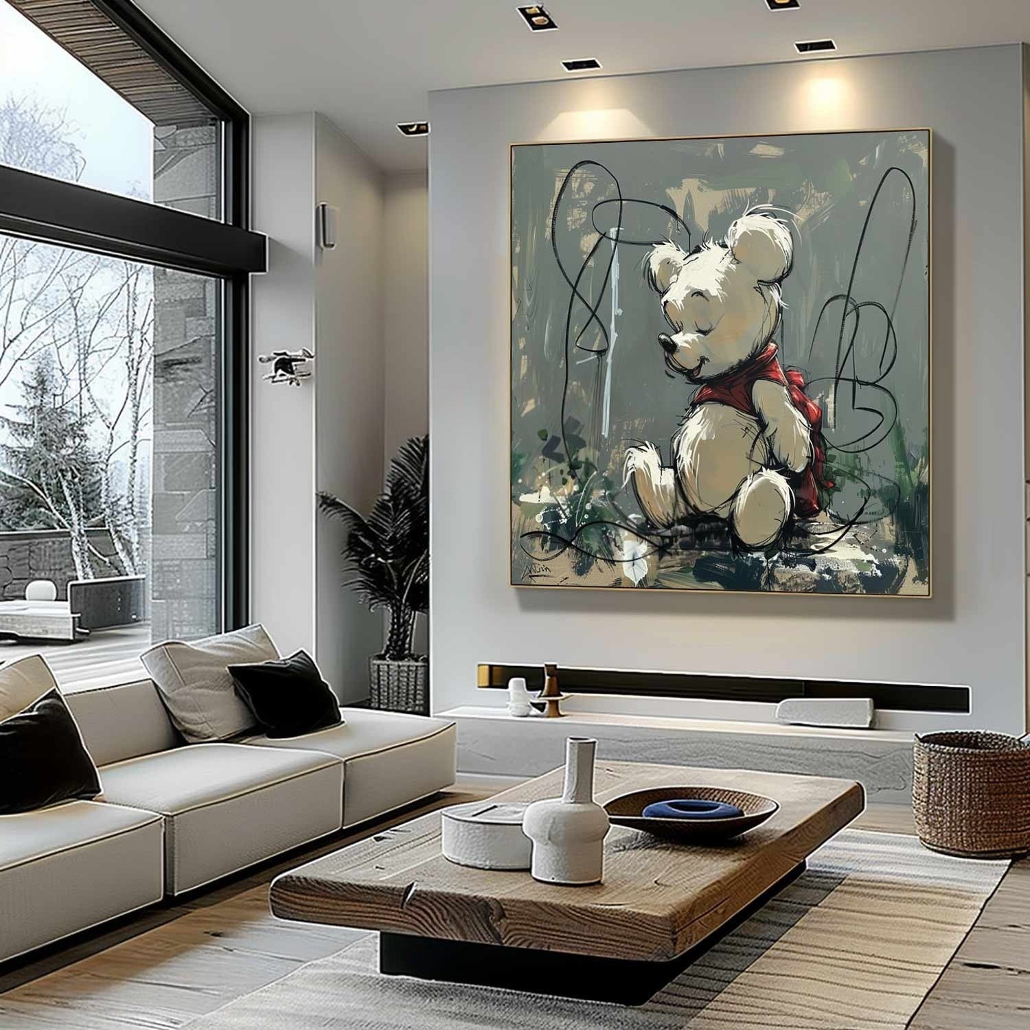 Wall Art Whimsical Sitting Bear