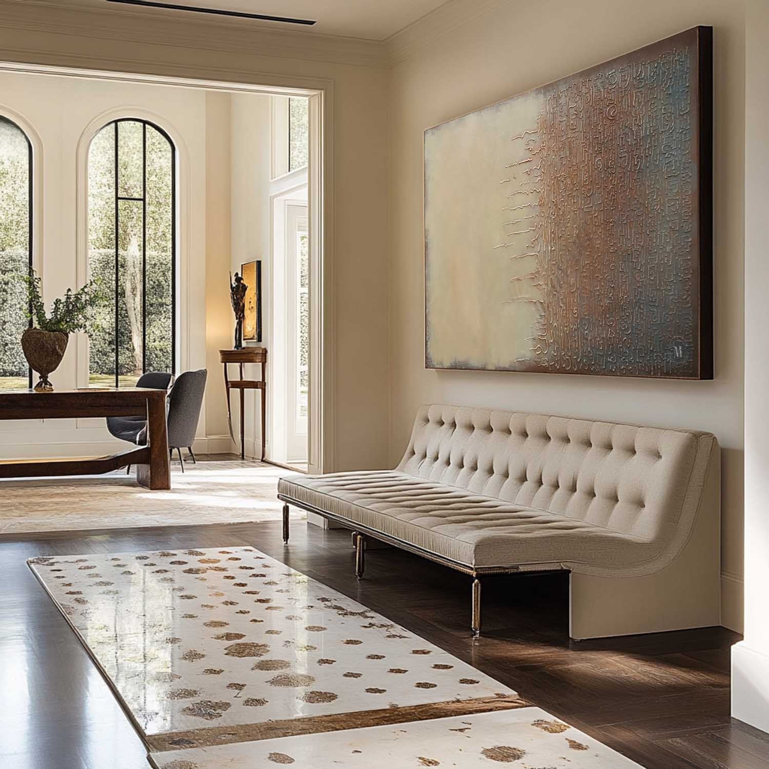 Wall Art Horizontal Texture Painting