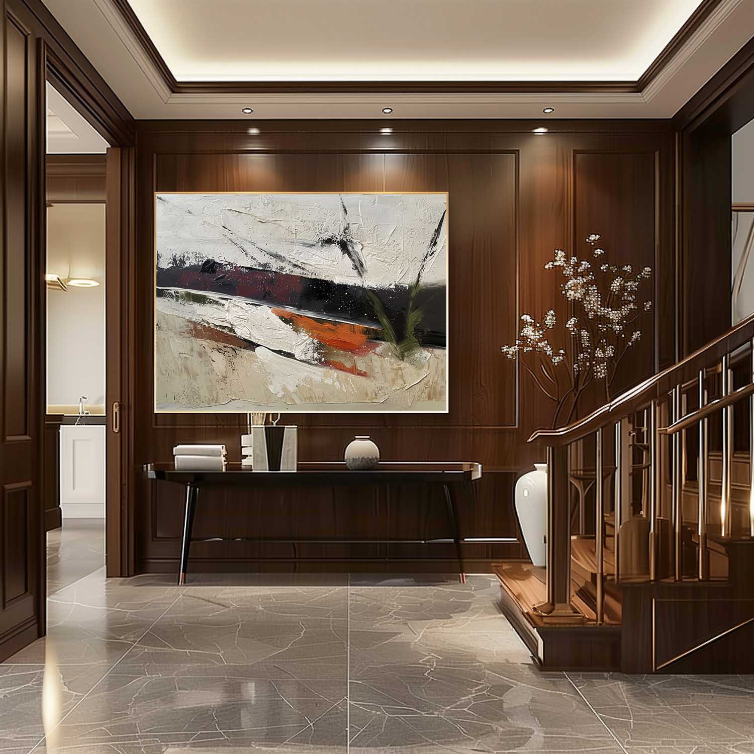 Wall Art Rectangle Abstract Textured Landscape