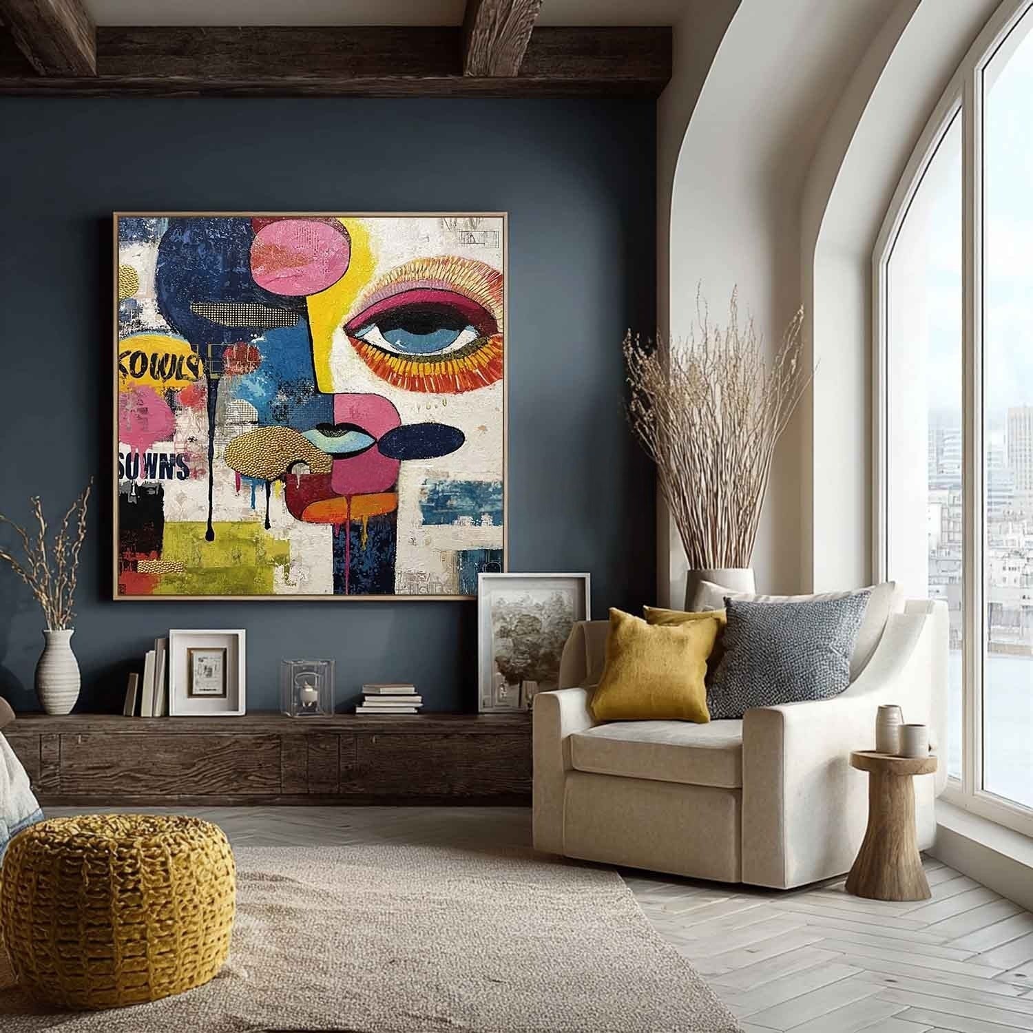 Wall Art Pop Art Textured Fragmented