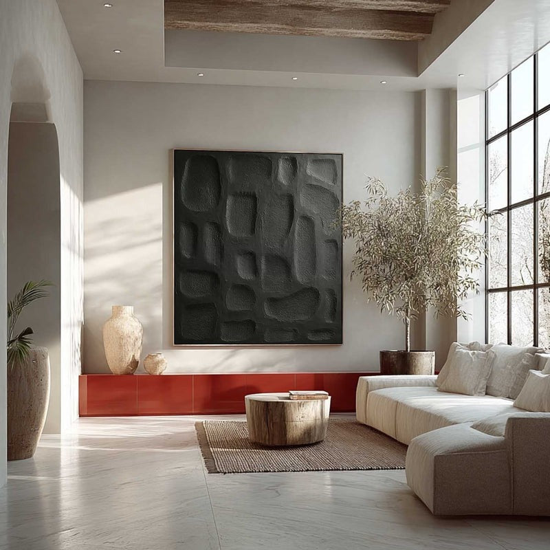 Wall Art Abstract Stone Texture Painting
