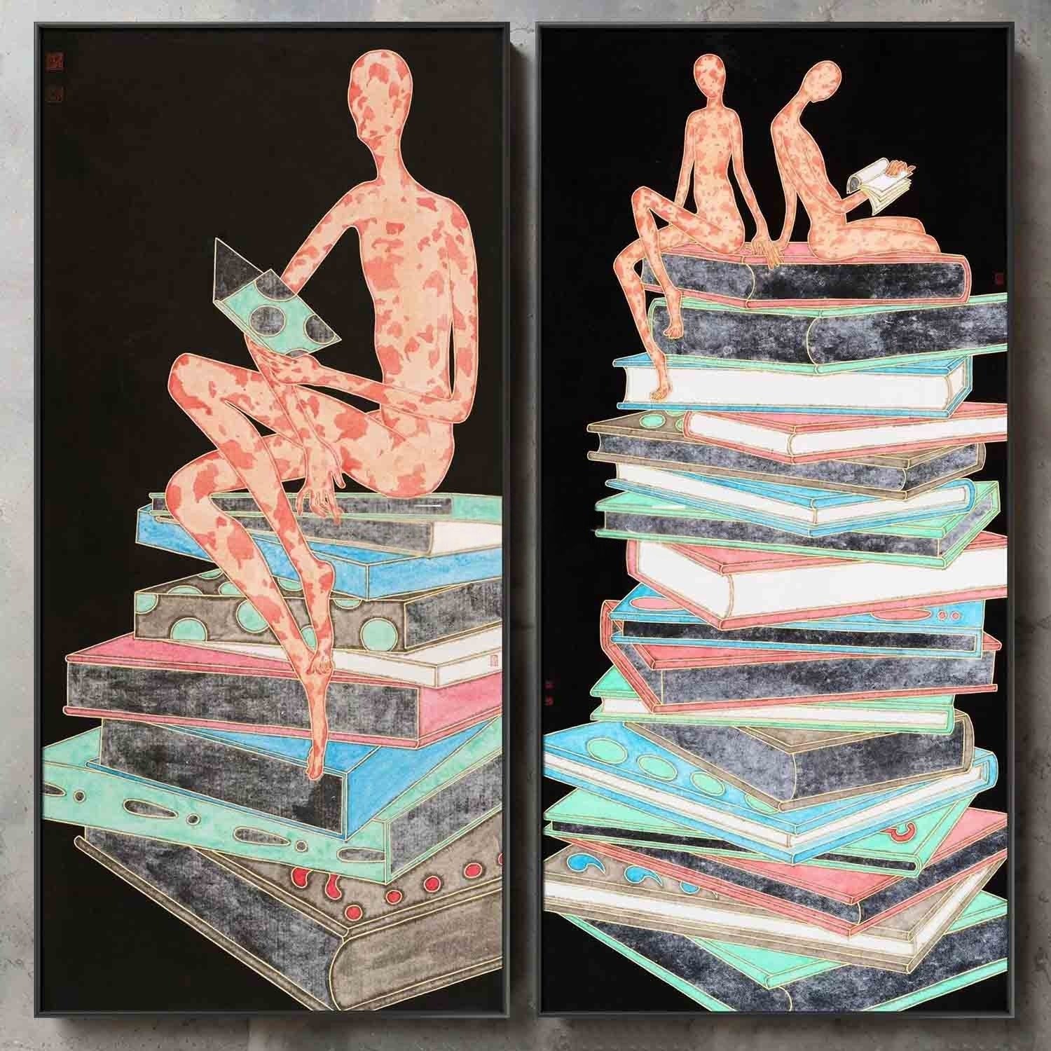 Wall Art Whimsical Textured Figure