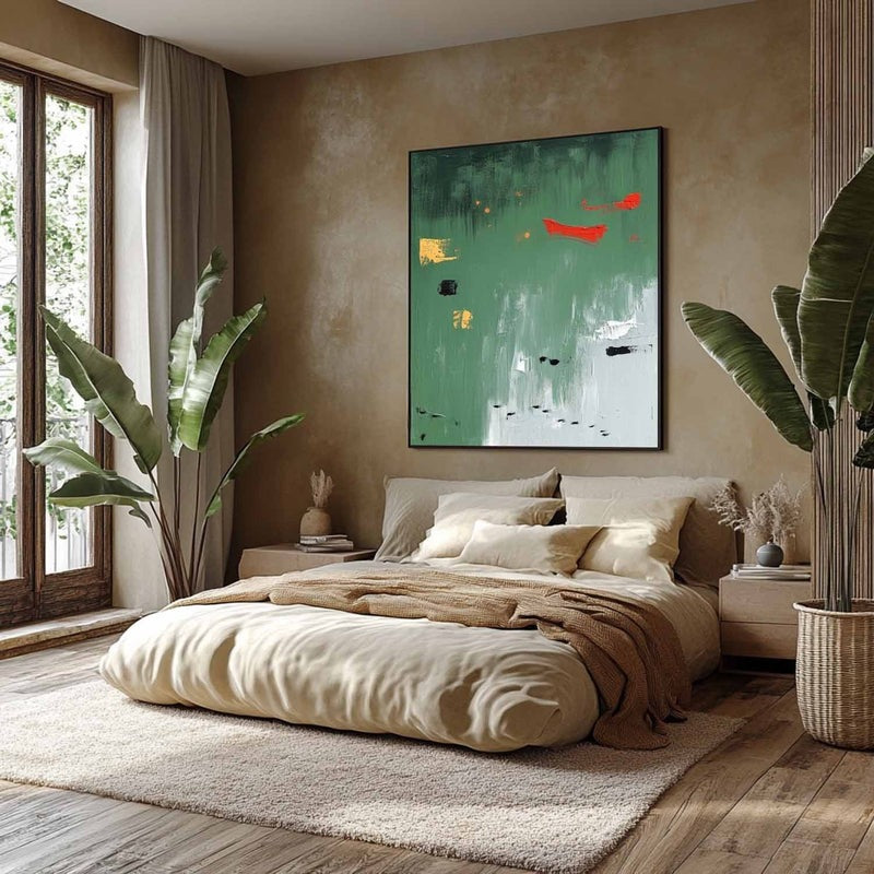 Wall Art Calm Textured Serene Green