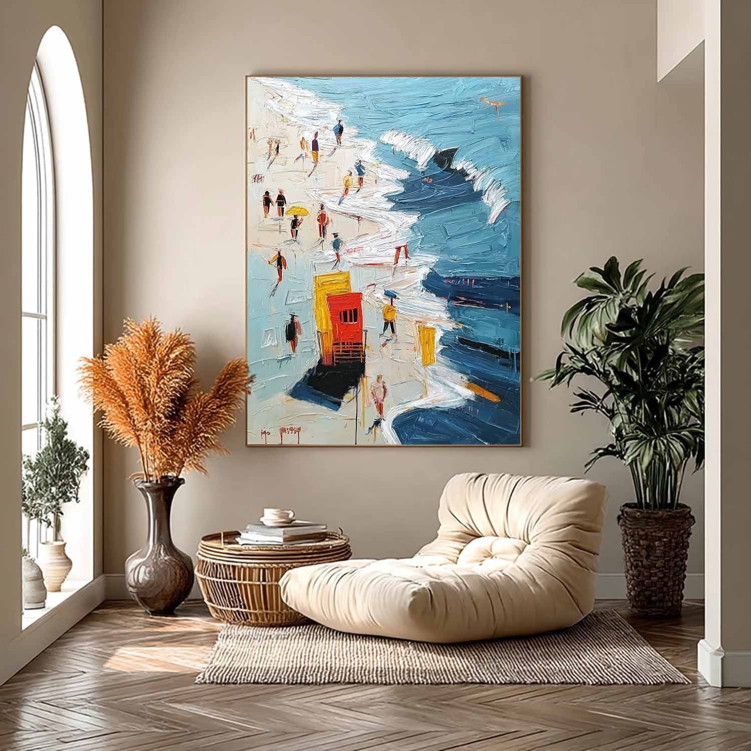 Wall Art Sunny Textured Beach Umbrella