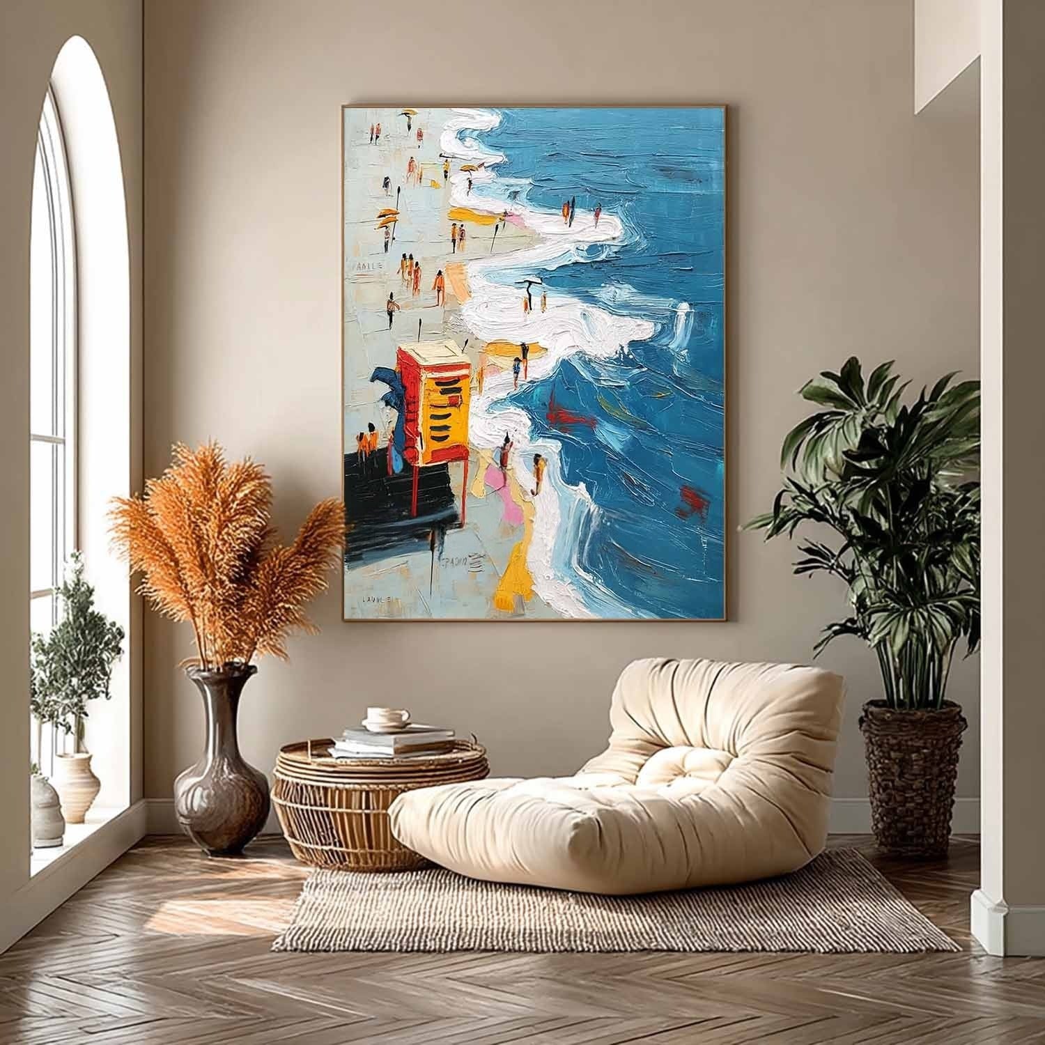 Wall Art Vibrant Beach Lifeguard