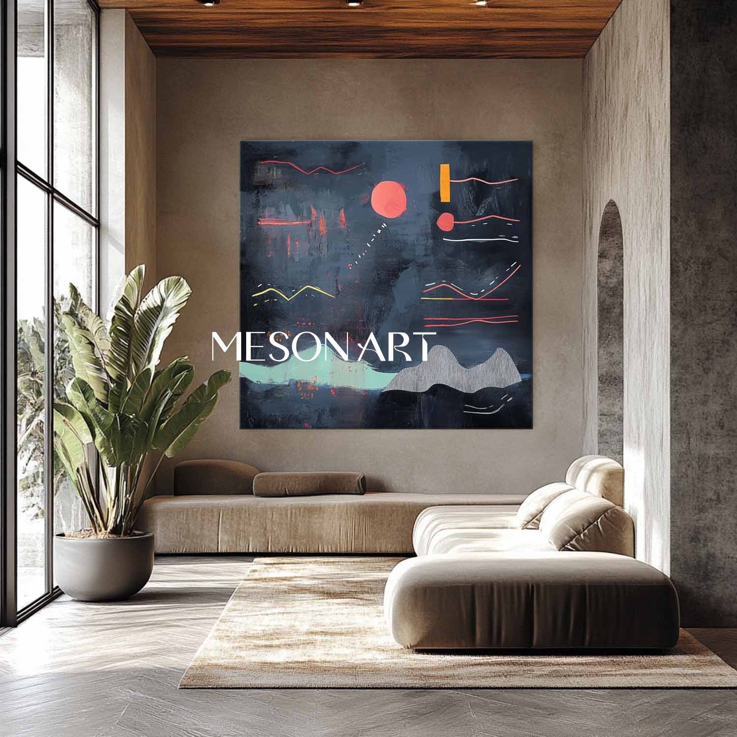 Contemporary Minimalist Art MA130 - Neutralighting