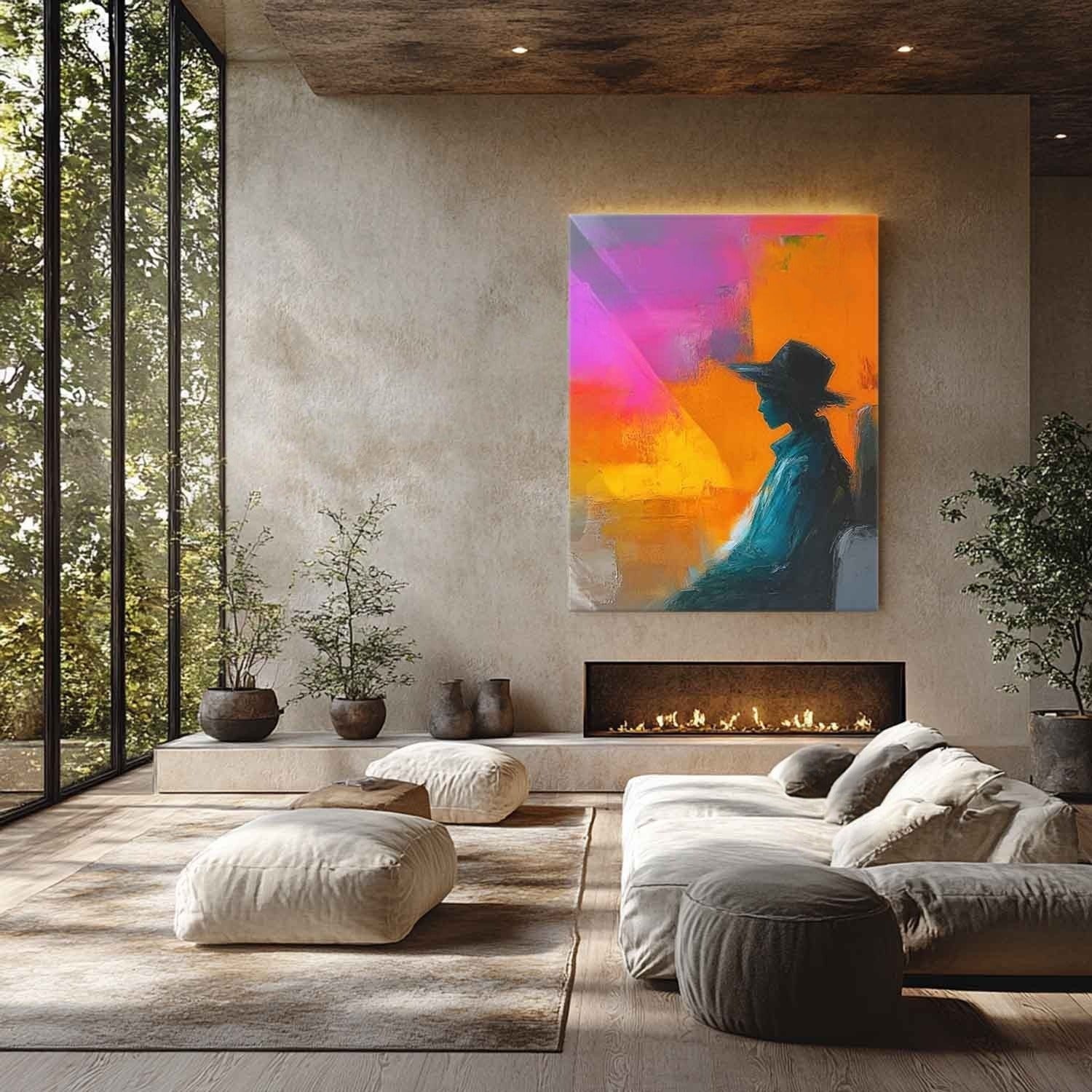 Wall Art Contemporary Silhouette Coat