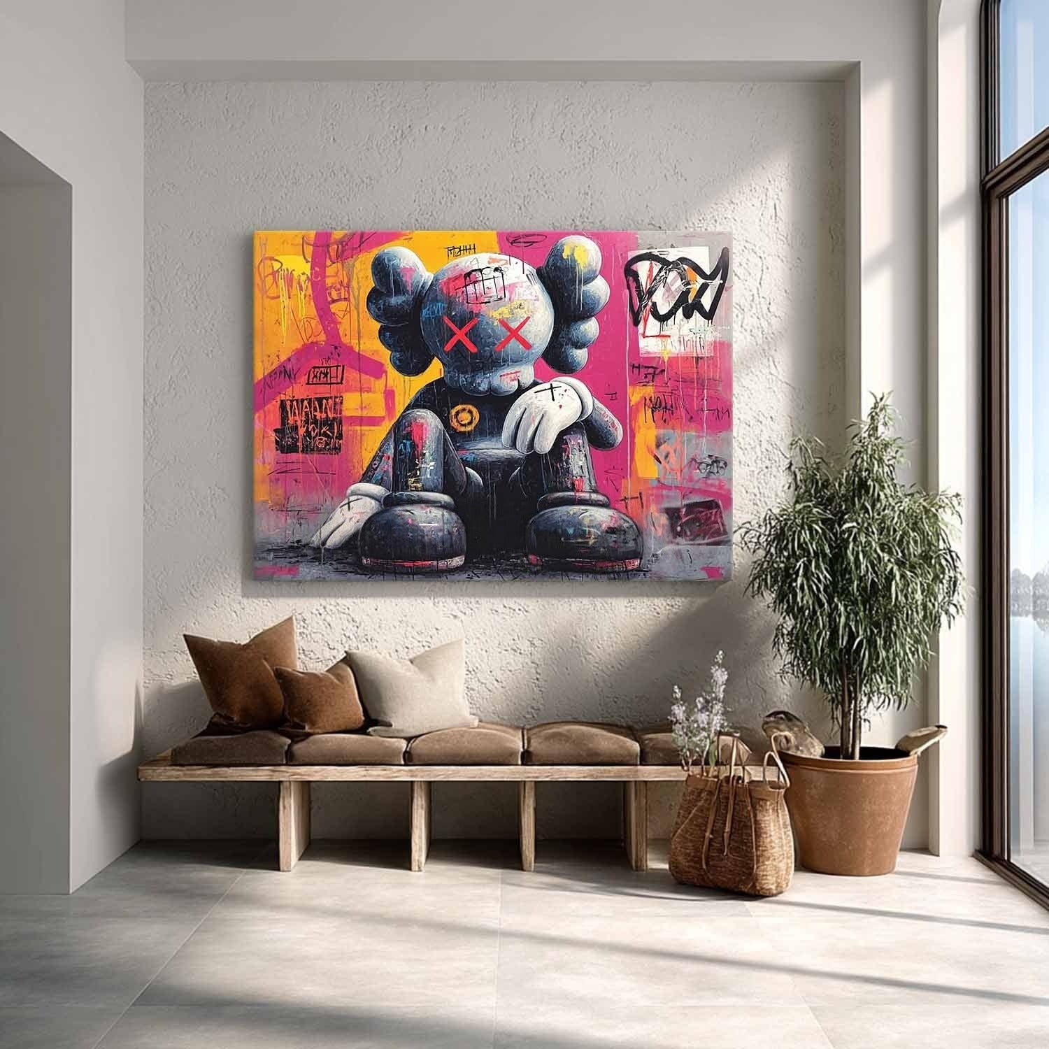 Wall Art Edgy Kaws Companion