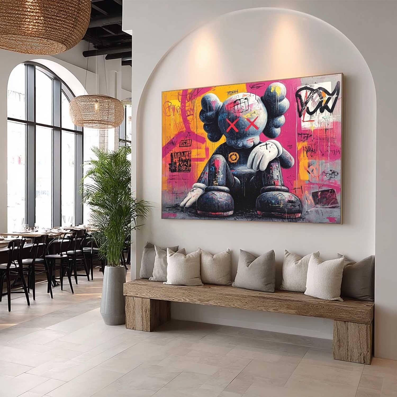 Wall Art Edgy Kaws Companion