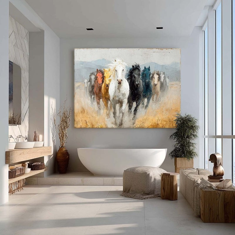 Wall Art Running Horse Painting