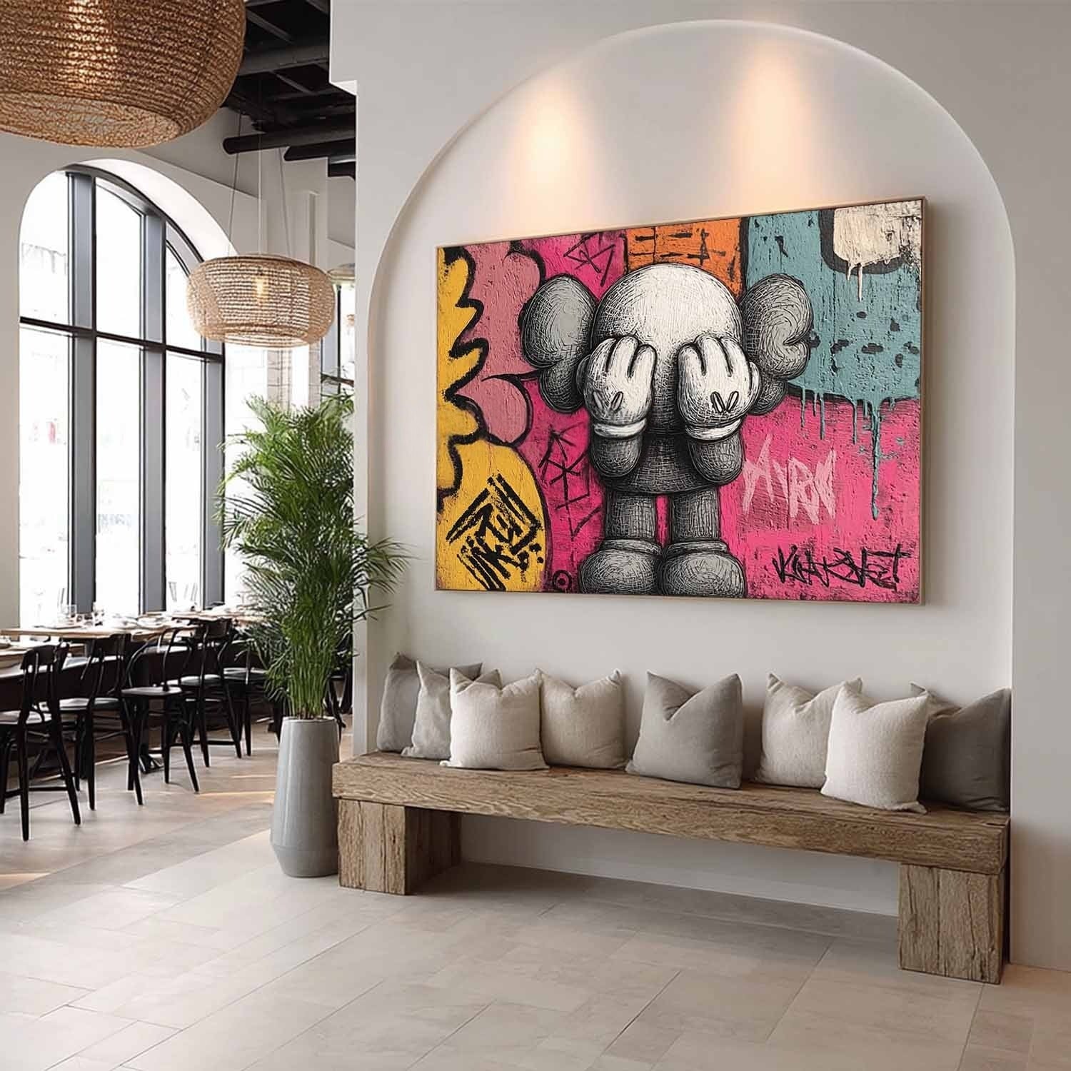 Wall Art Pop Graffiti Playful Energetic Cartoon