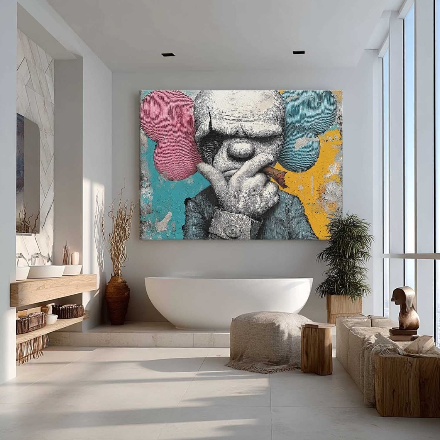 Kaws Style Gangster Pop Art Painting