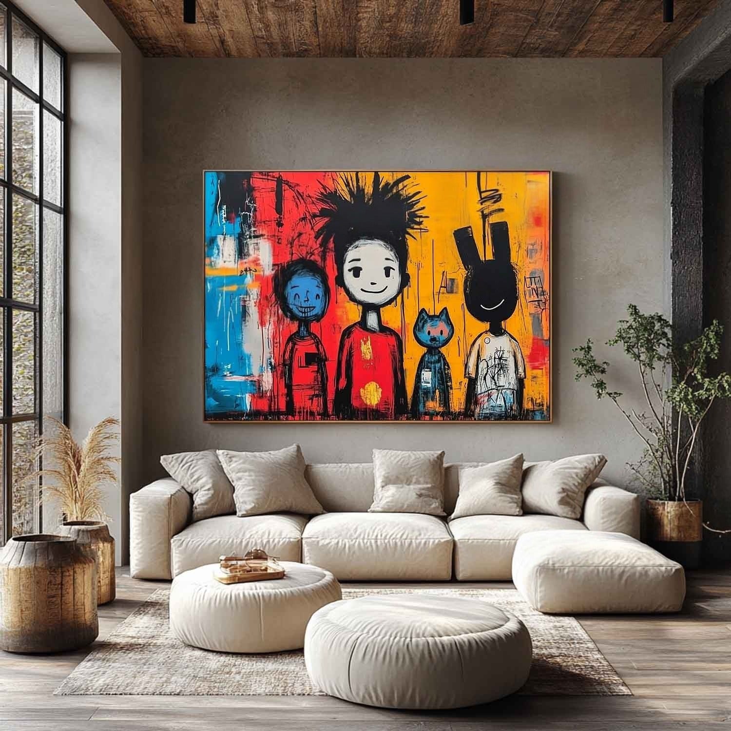 Wall Art Neo Expressionist Family